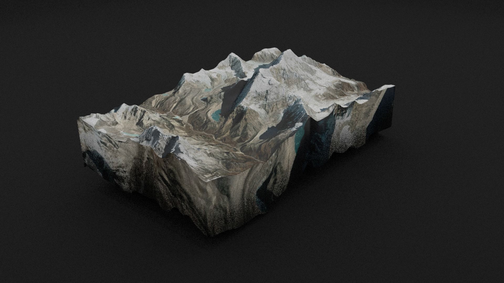Chamlang Low-poly 3D model_2