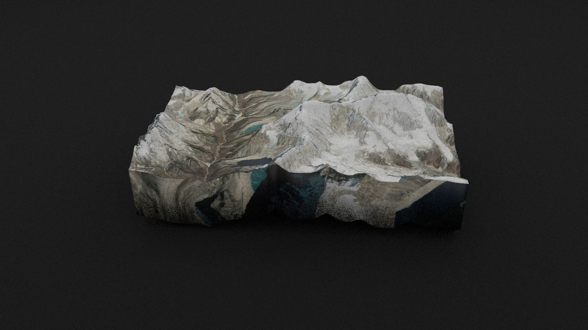 Chamlang Low-poly 3D model_1