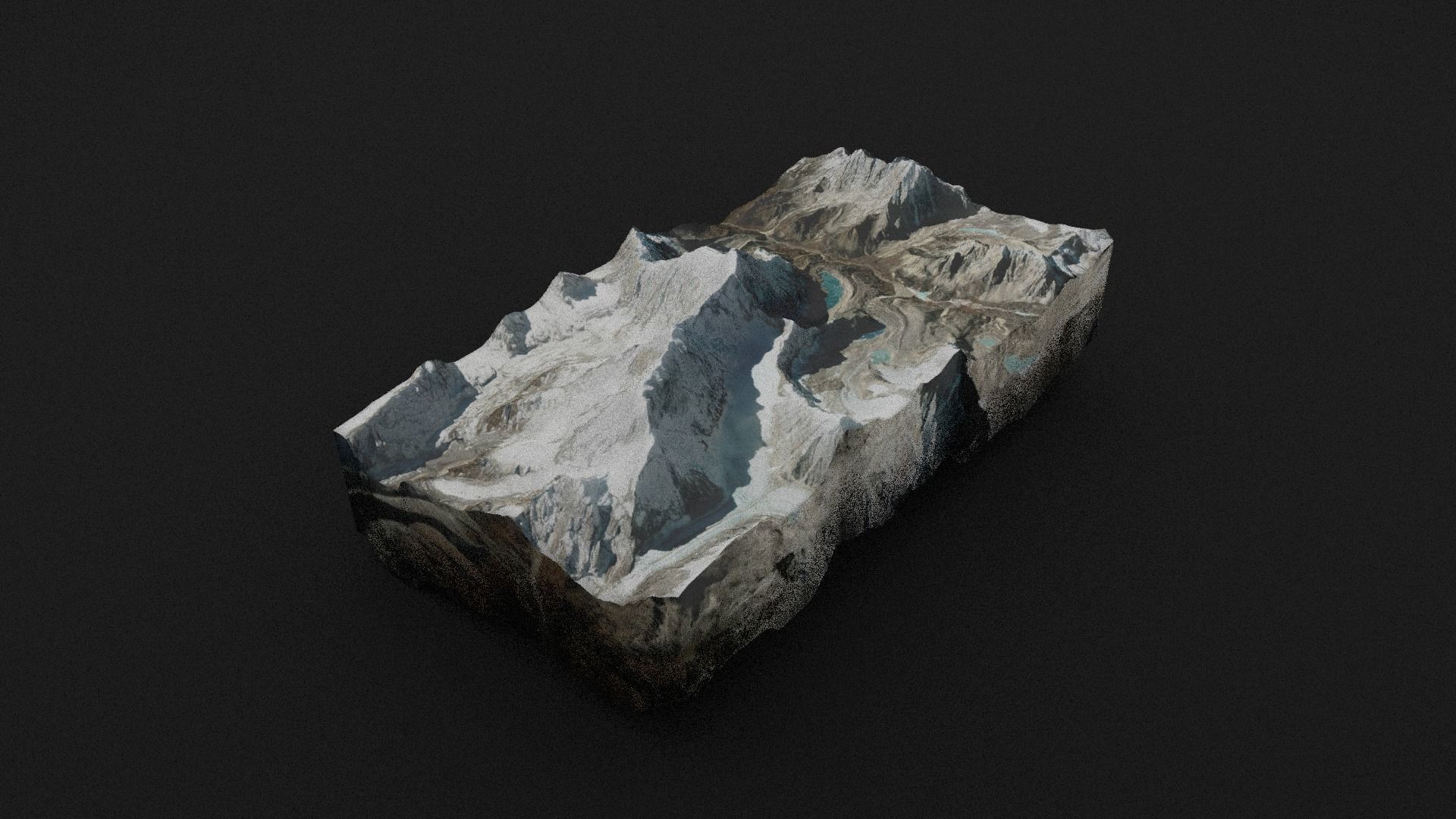 Chamlang Low-poly 3D model_6