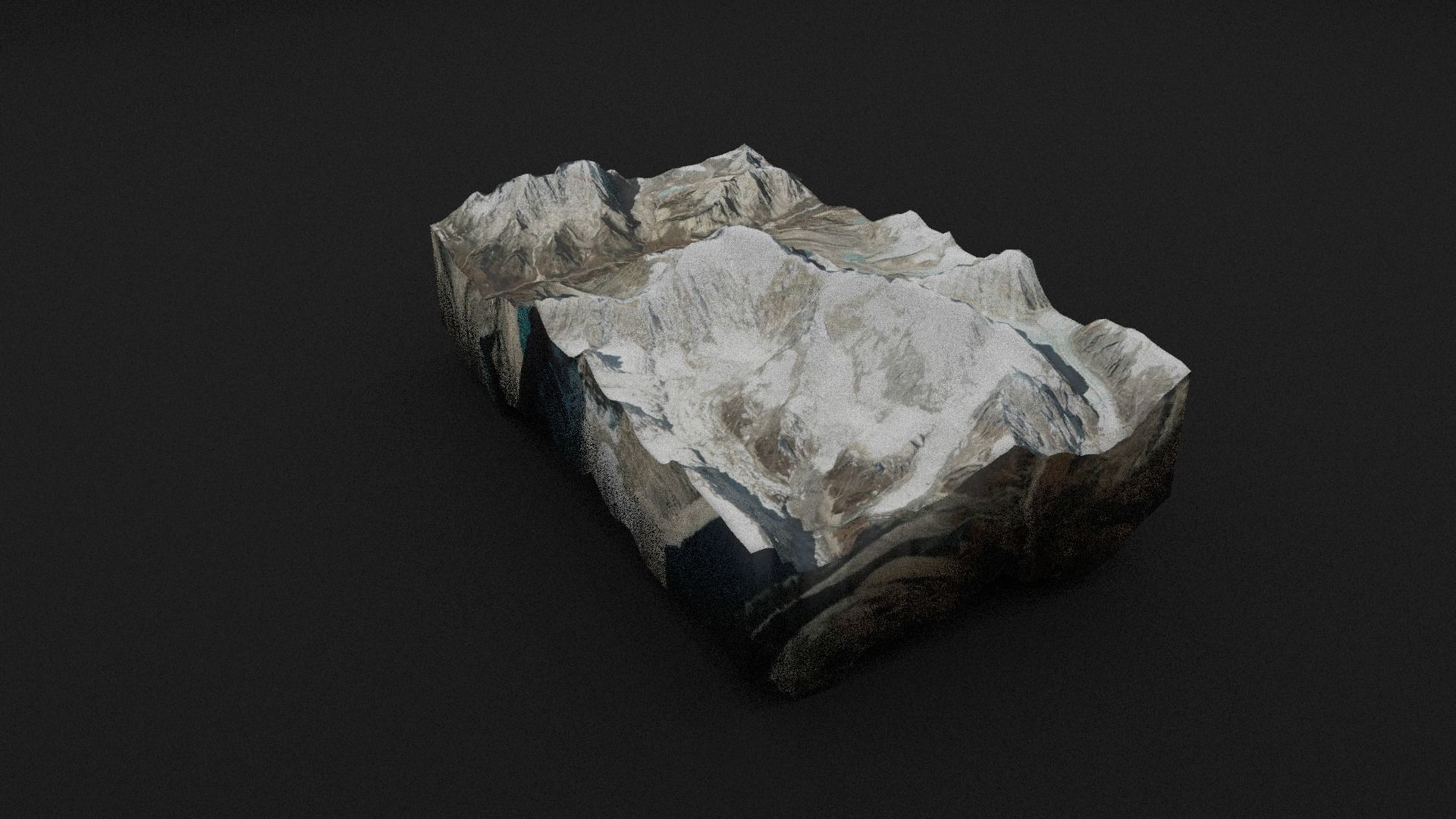 Chamlang Low-poly 3D model_7