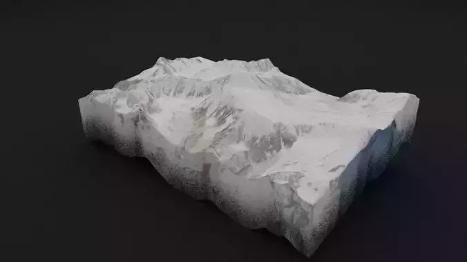 Chogolisa Low-poly 3D model