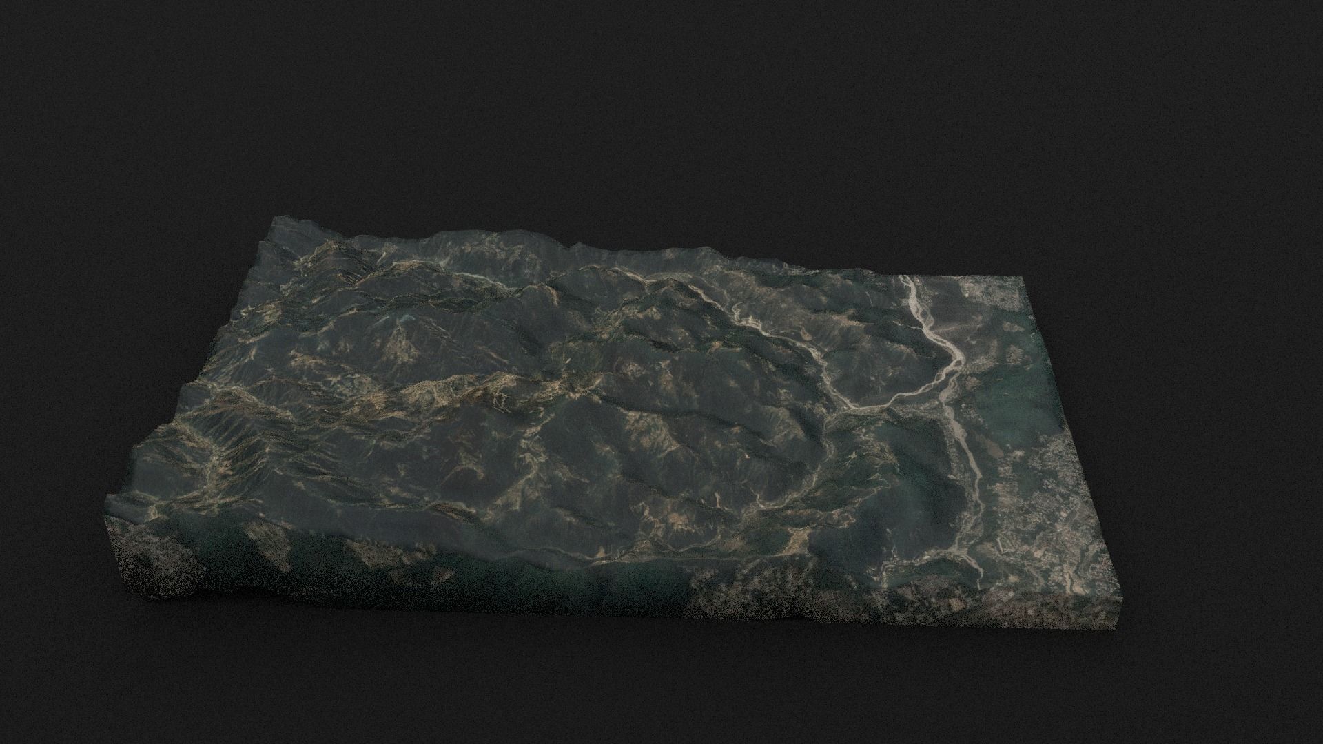 Dhaulagiri I Low-poly 3D model_5