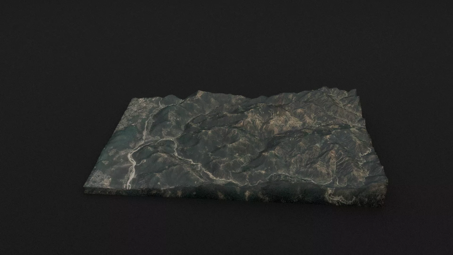 Dhaulagiri I Low-poly 3D model_0