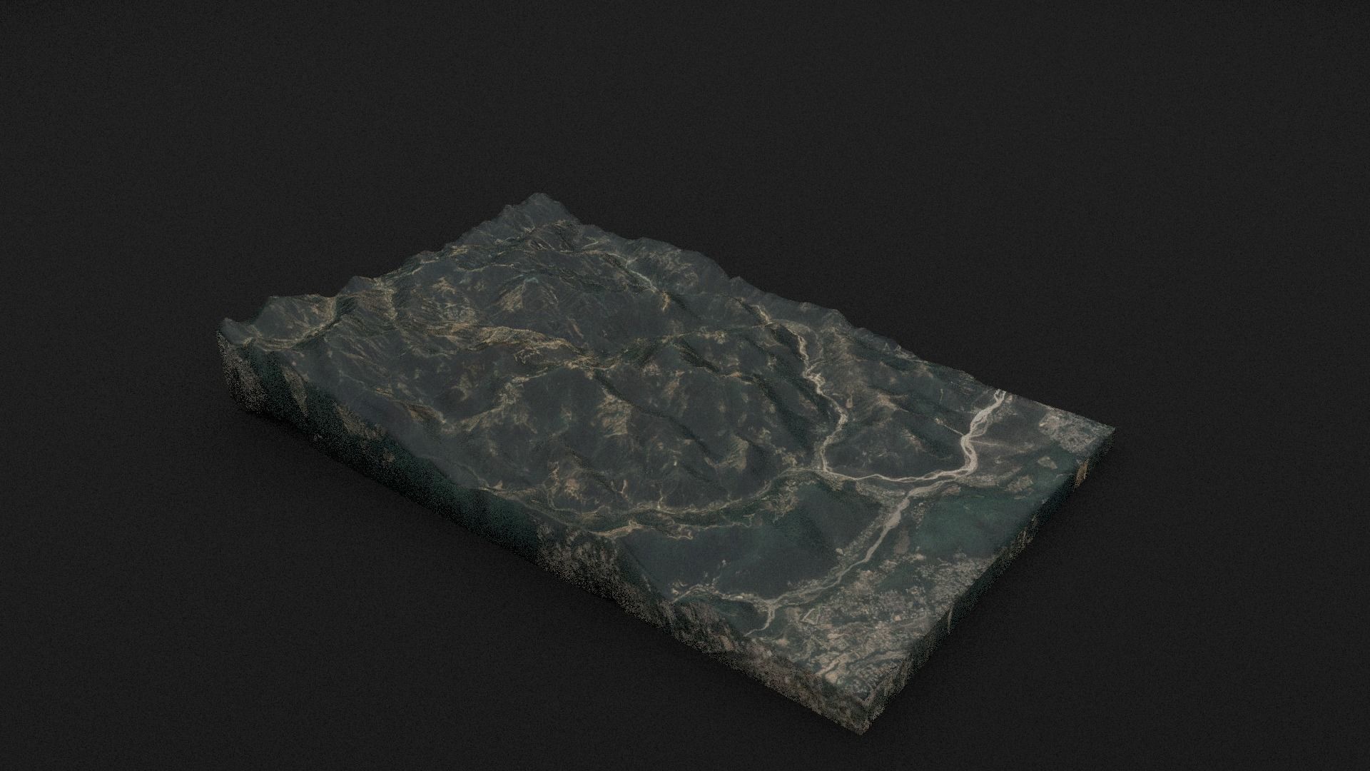 Dhaulagiri I Low-poly 3D model_4