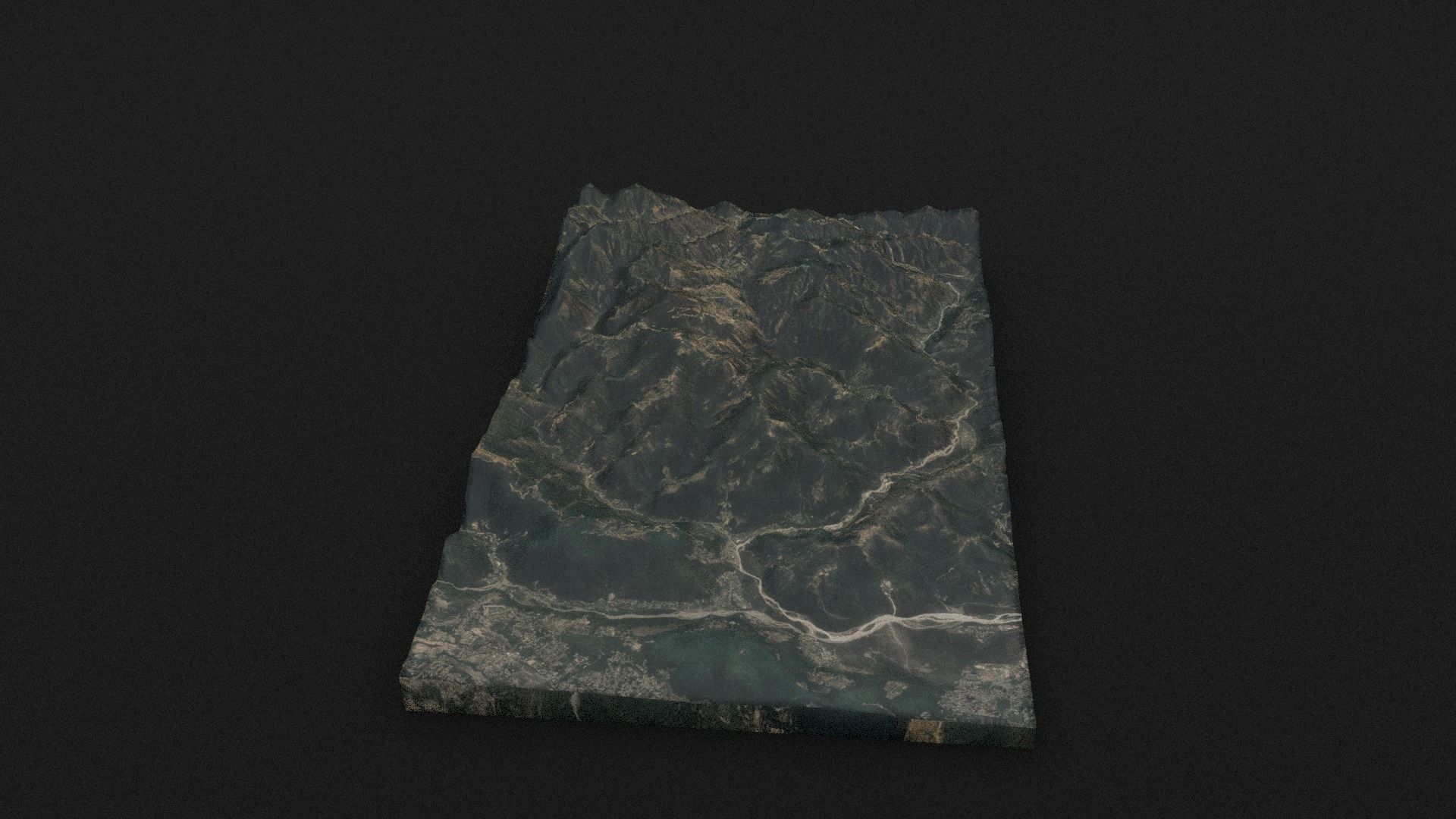 Dhaulagiri I Low-poly 3D model_3