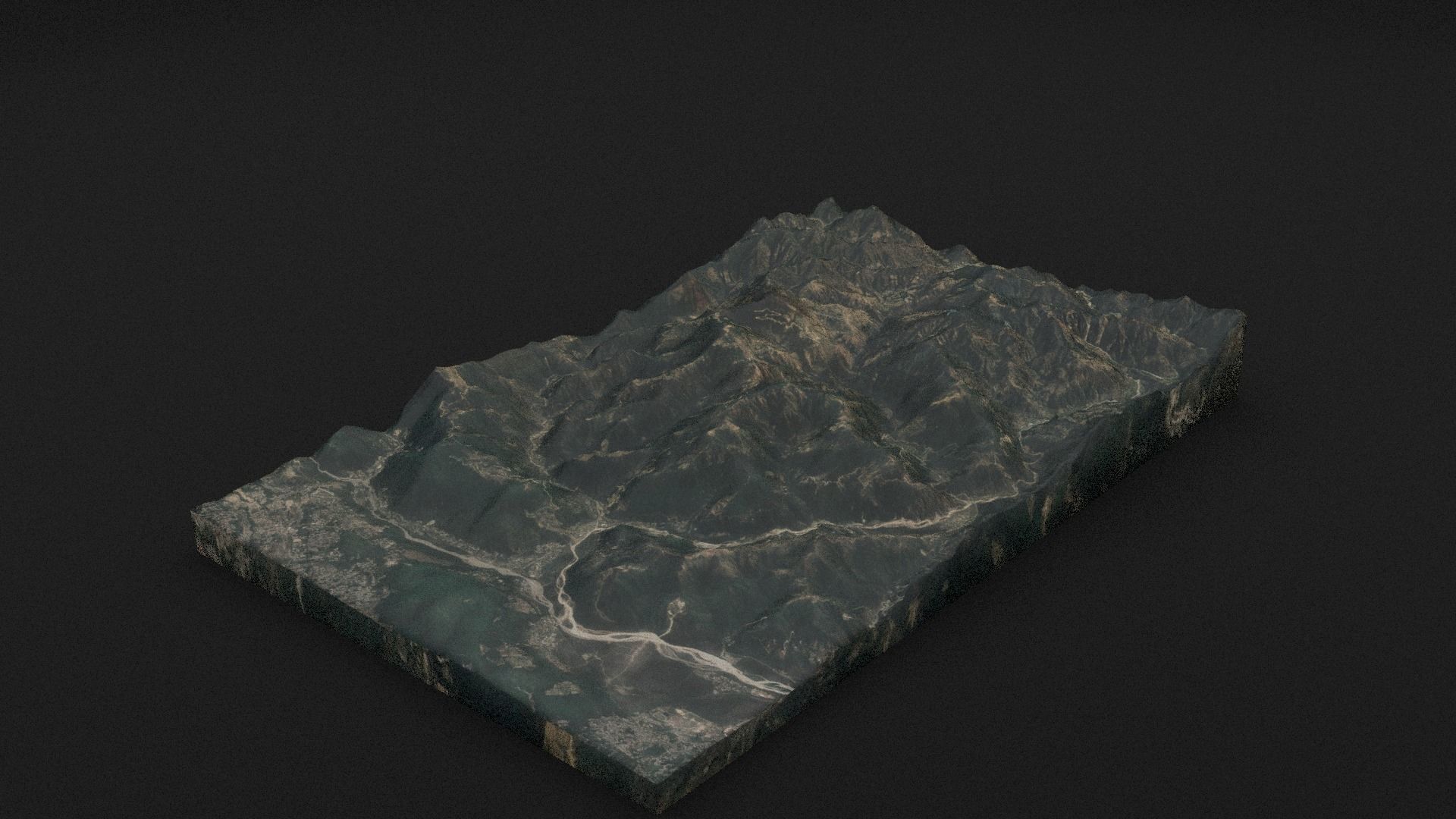 Dhaulagiri I Low-poly 3D model_2
