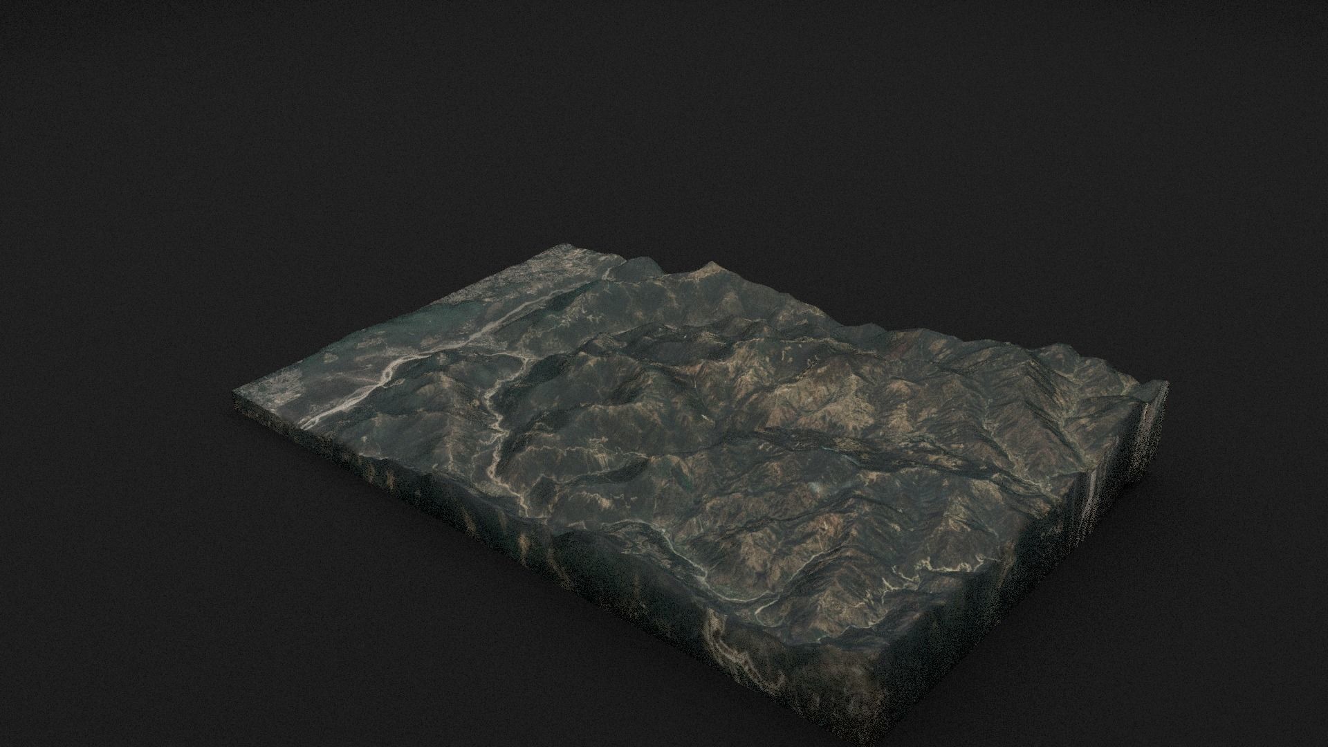 Dhaulagiri I Low-poly 3D model_1