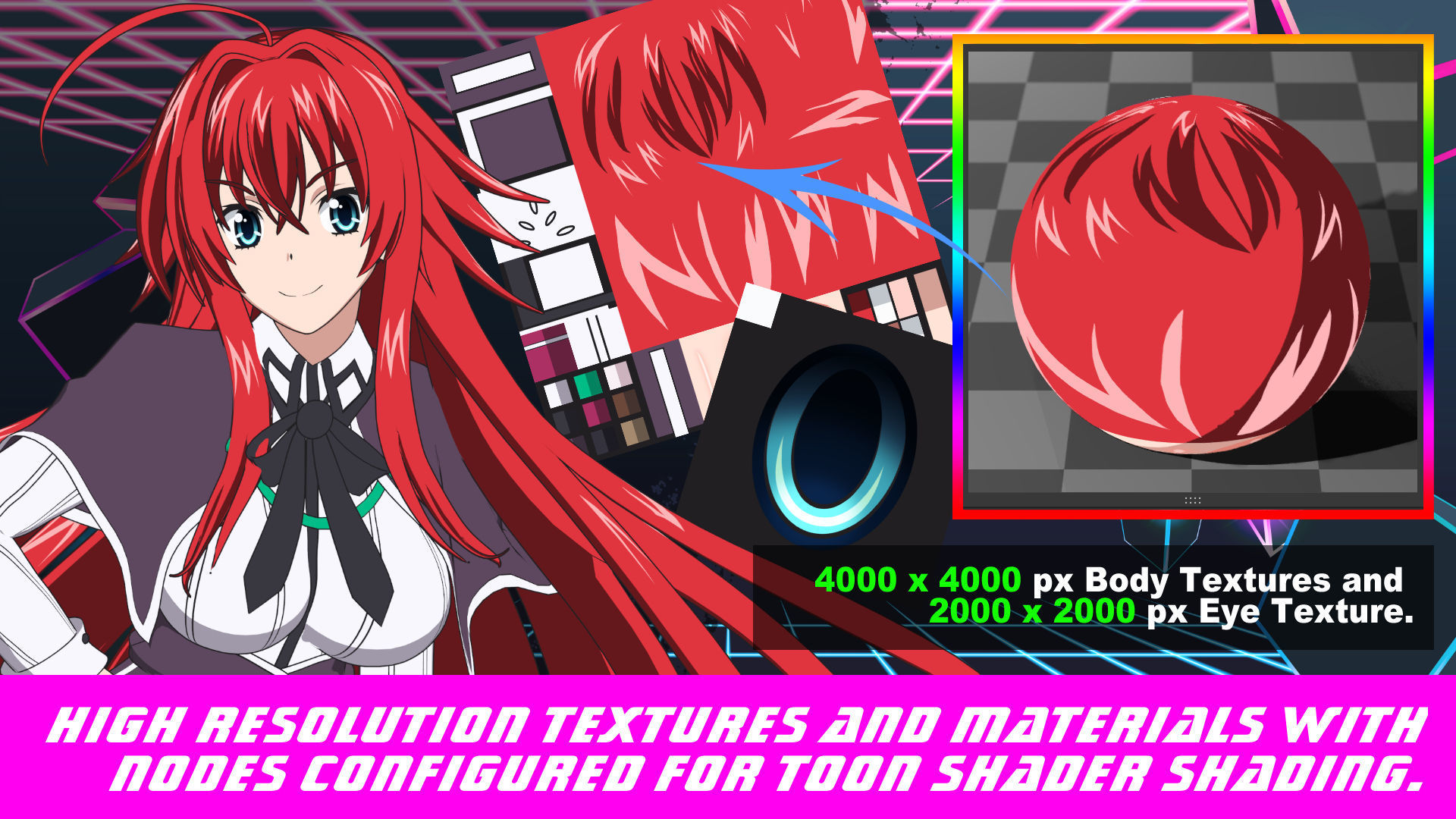 Rias Gremory - High School DXD - 3D Model Blender 3D model_3
