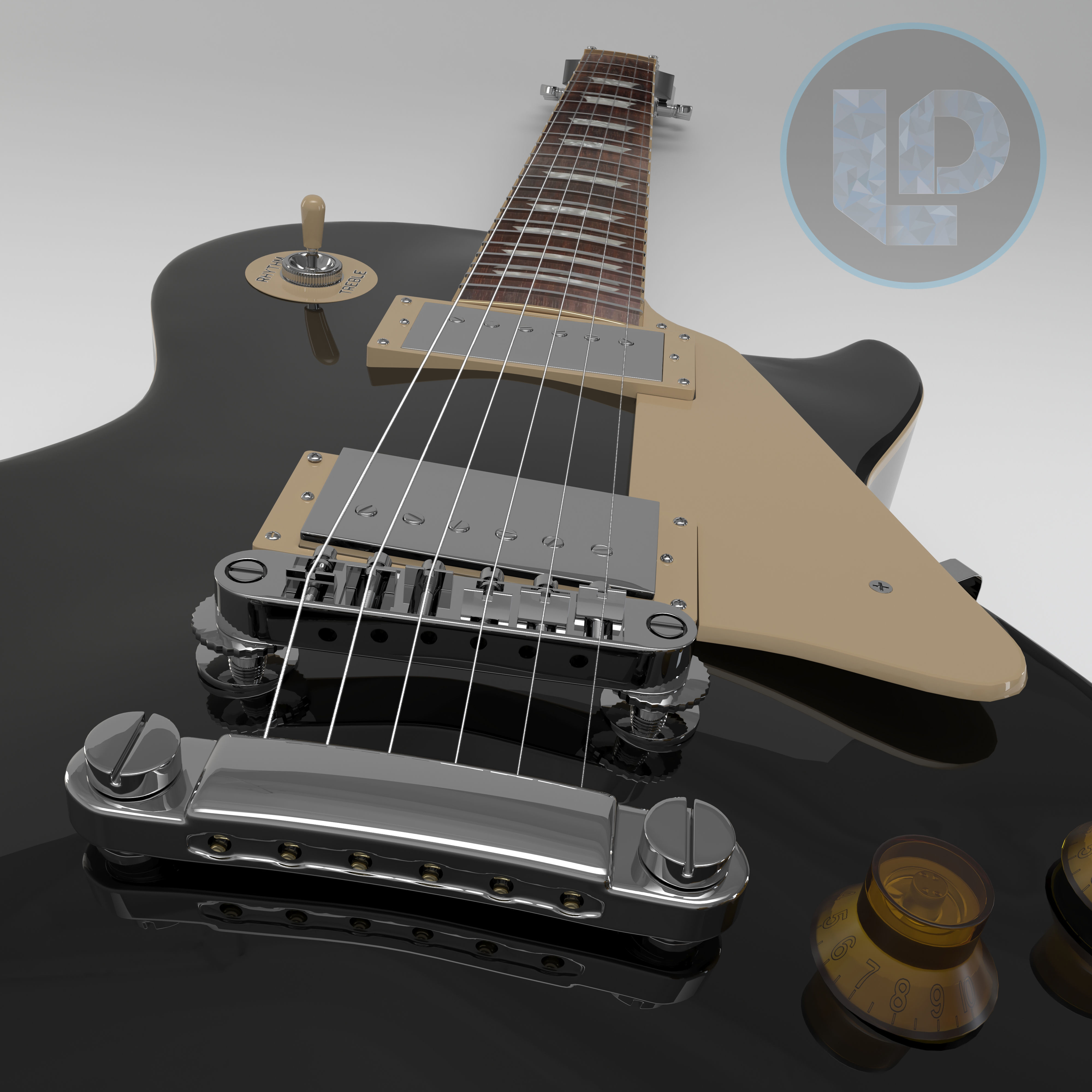 My Guitar Epiphone Les Paul Standard 3D model_7