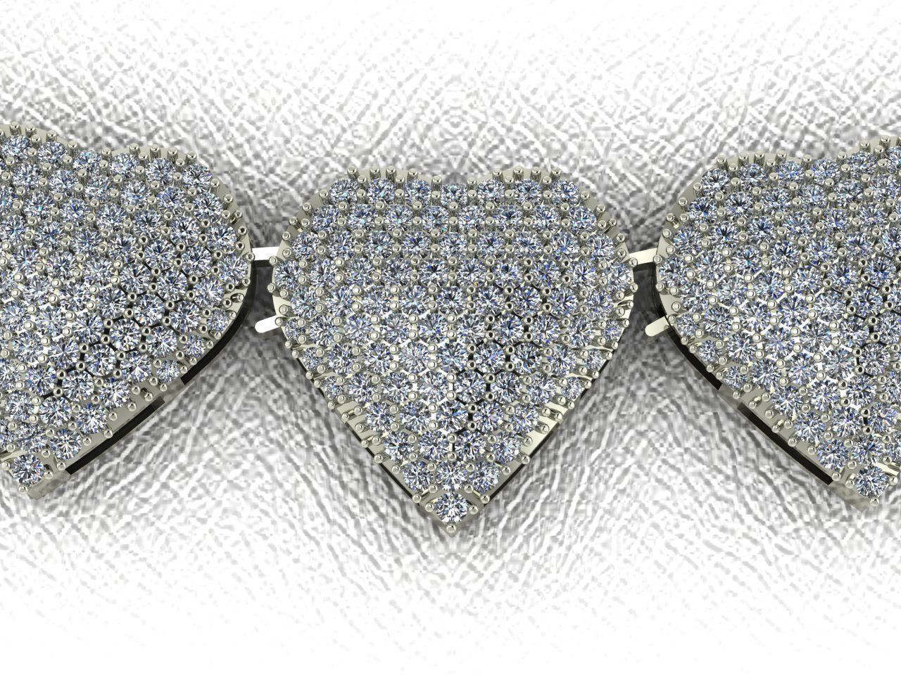 Heart link 3D print model_3