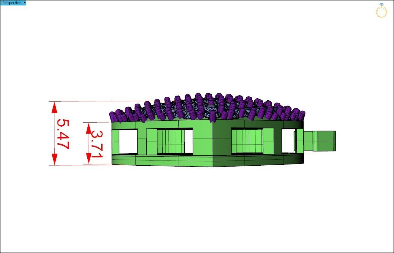 Heart link 3D print model_5