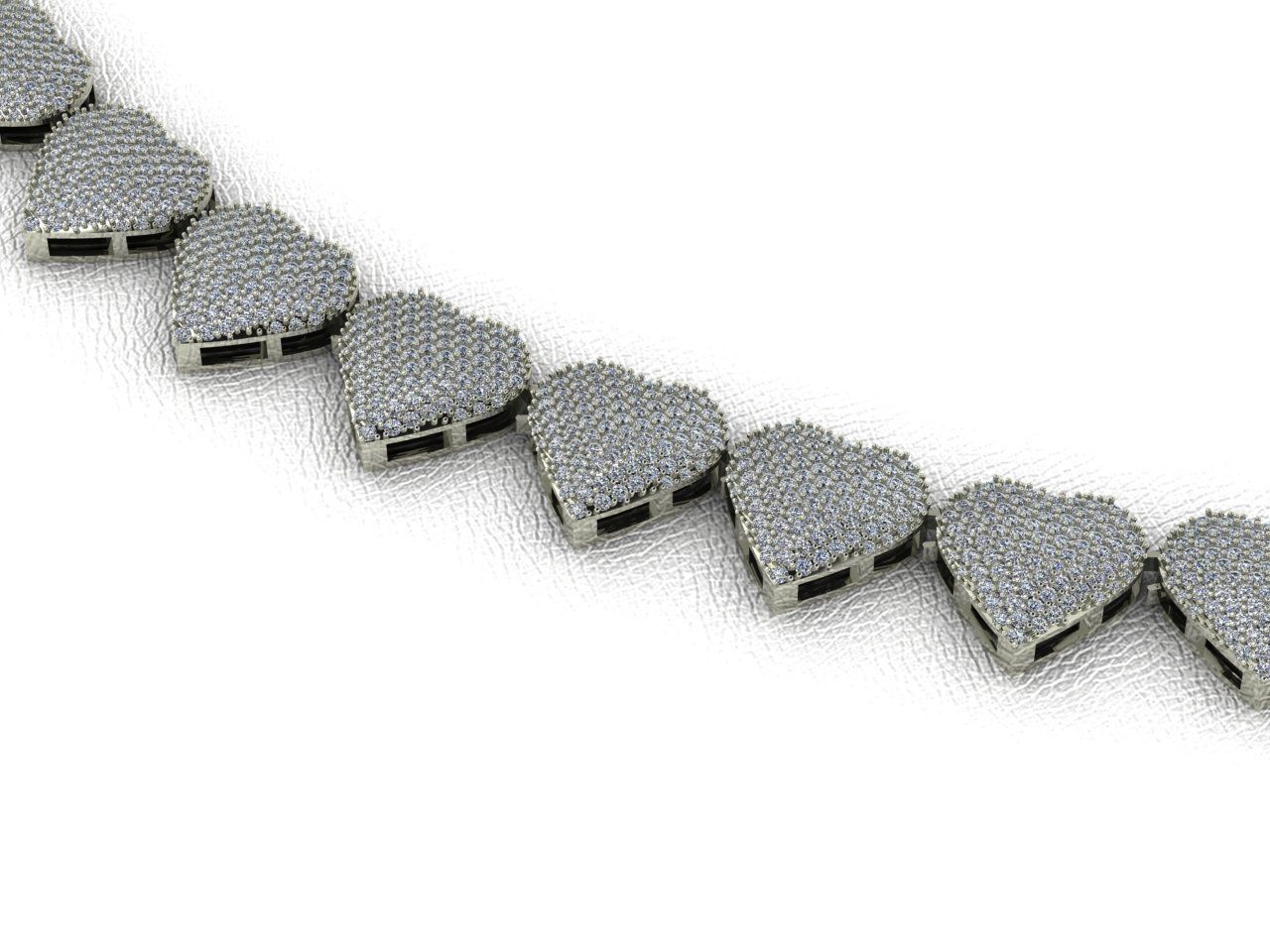 Heart link 3D print model_1