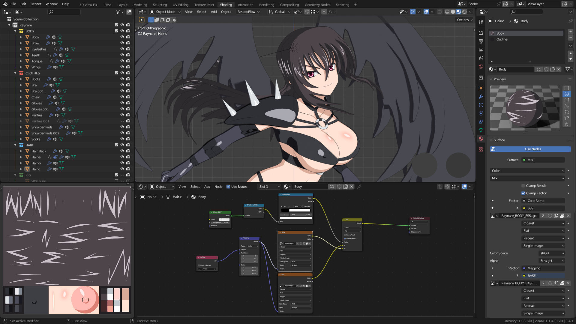 Raynare - High School DXD - 3D Model Blender 3D model_14