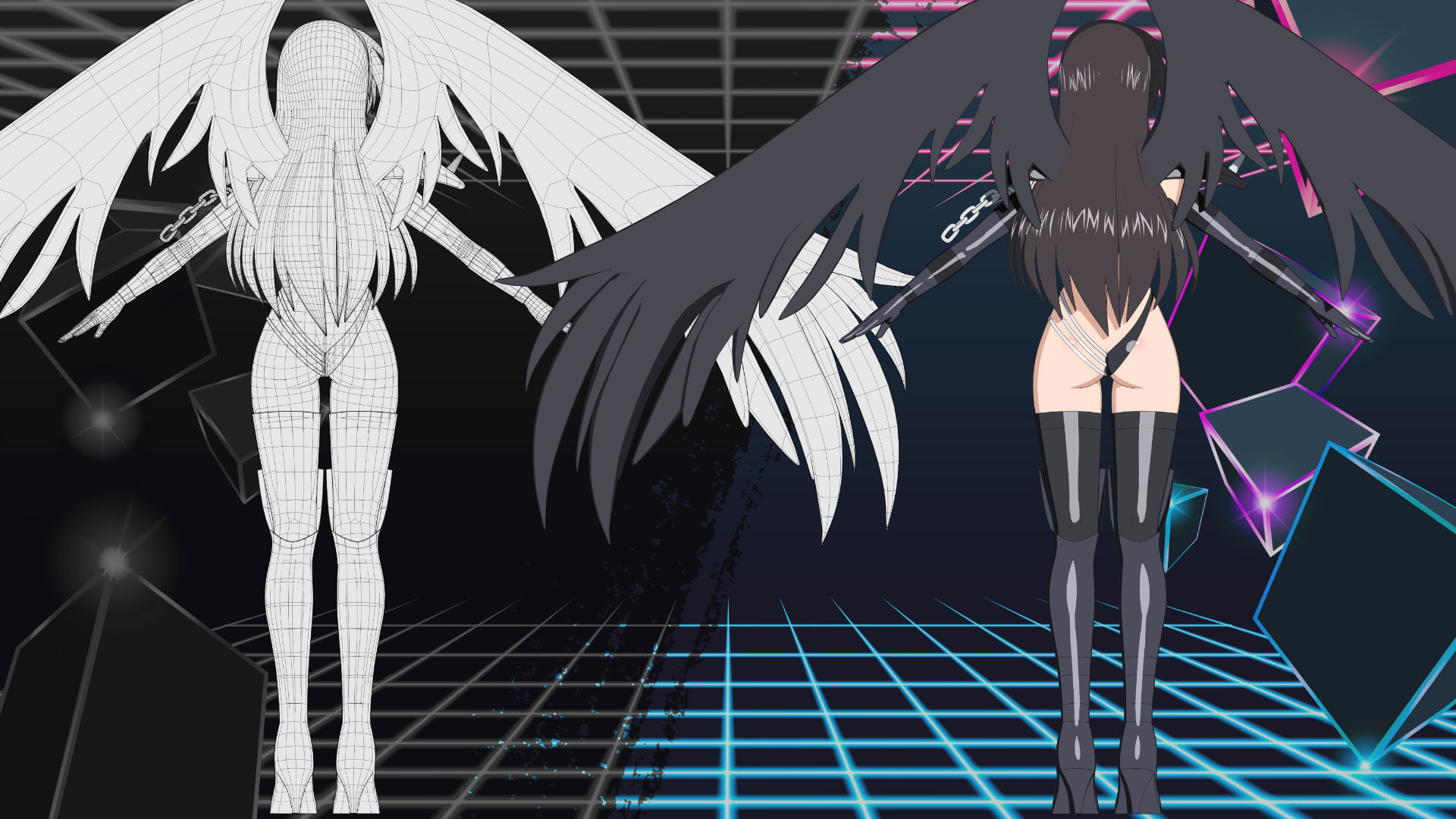 Raynare - High School DXD - 3D Model Blender 3D model_10