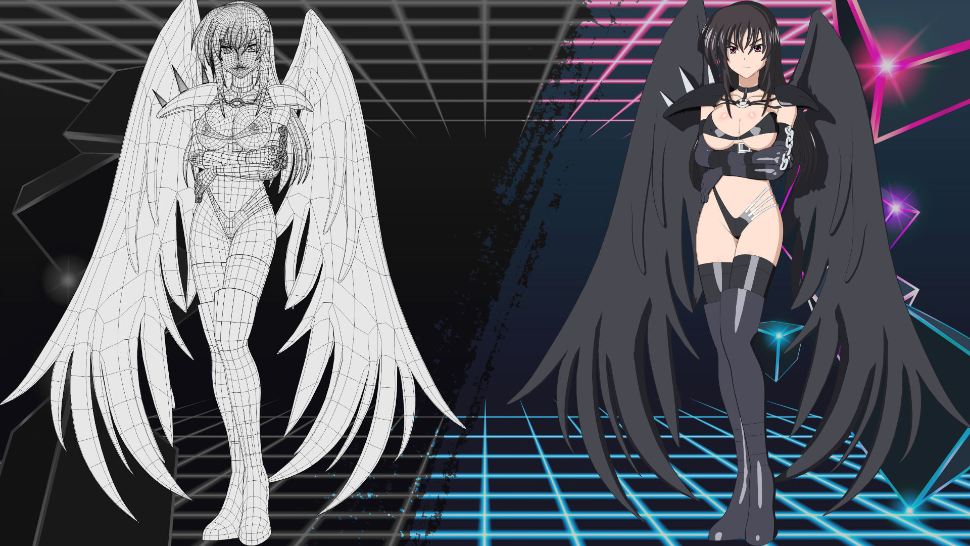 Raynare - High School DXD - 3D Model Blender 3D model_7