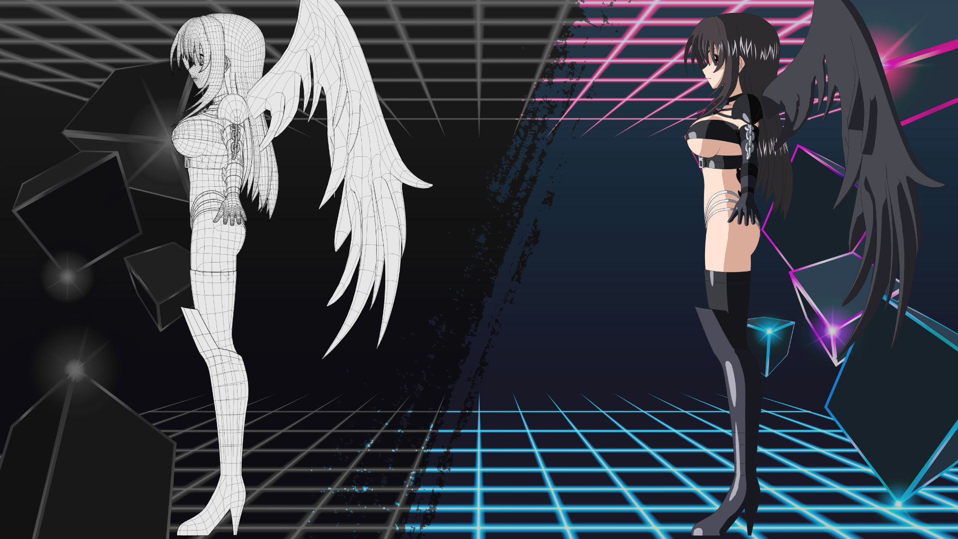 Raynare - High School DXD - 3D Model Blender 3D model_11
