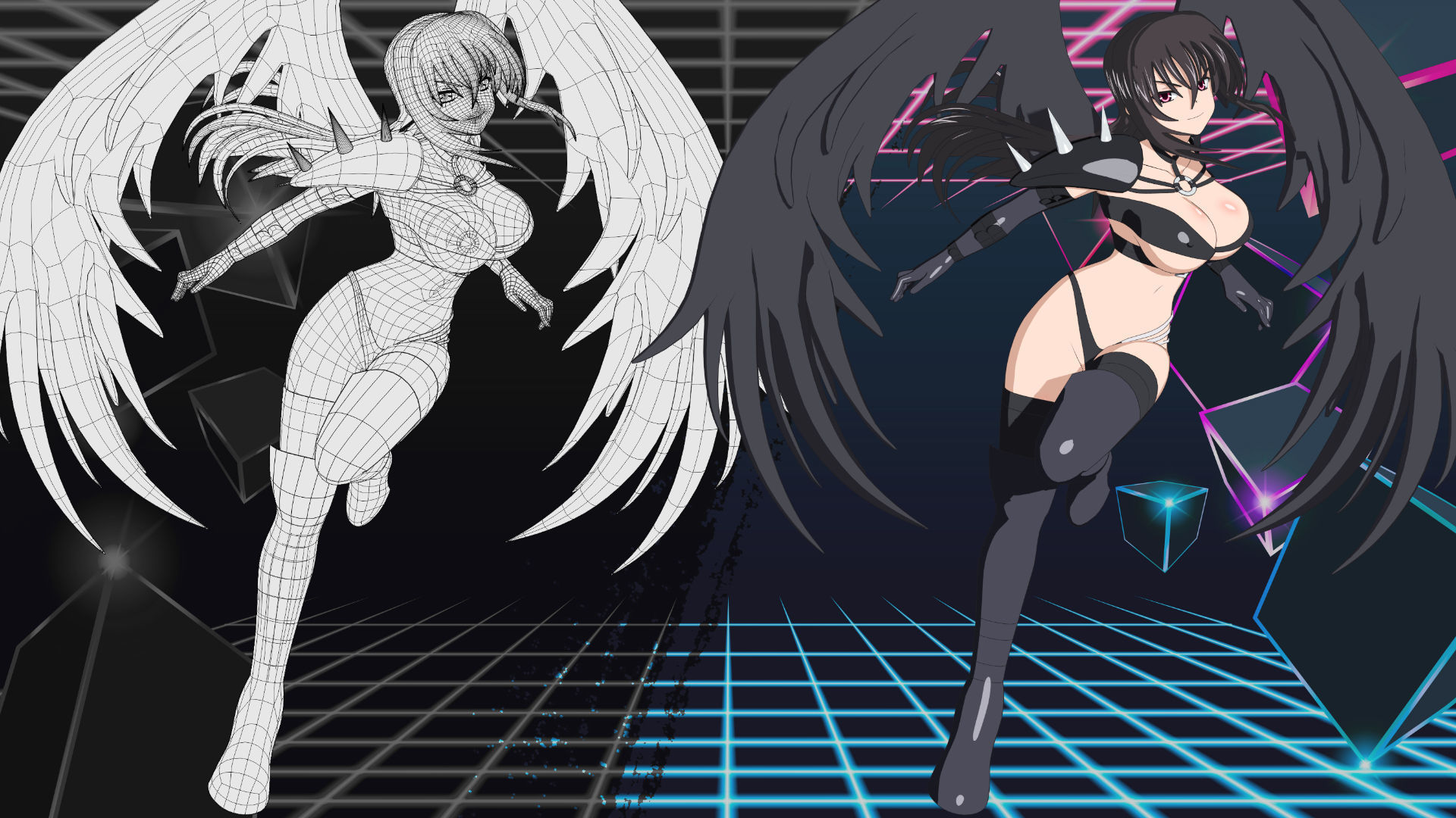 Raynare - High School DXD - 3D Model Blender 3D model_6