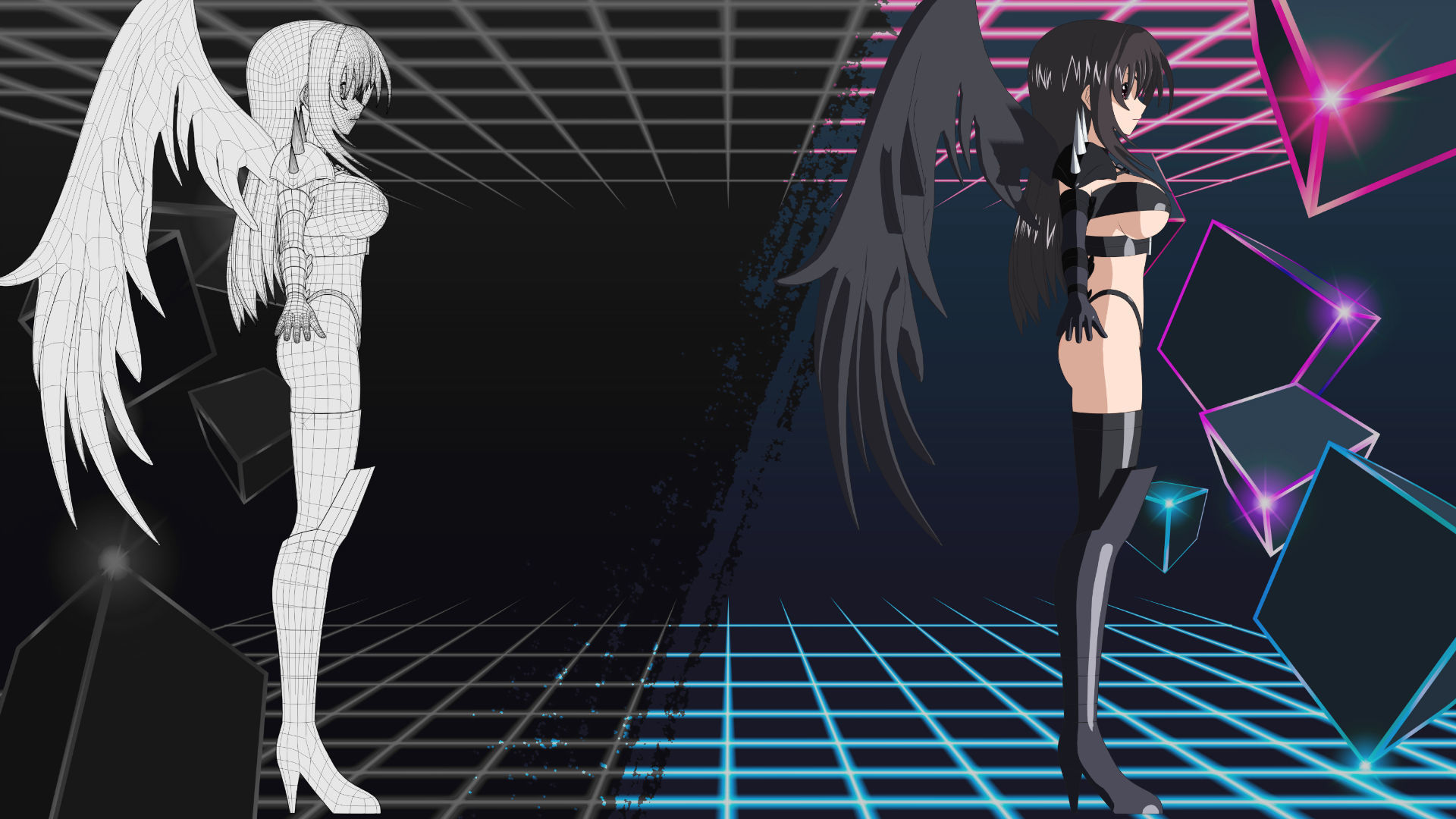 Raynare - High School DXD - 3D Model Blender 3D model_9