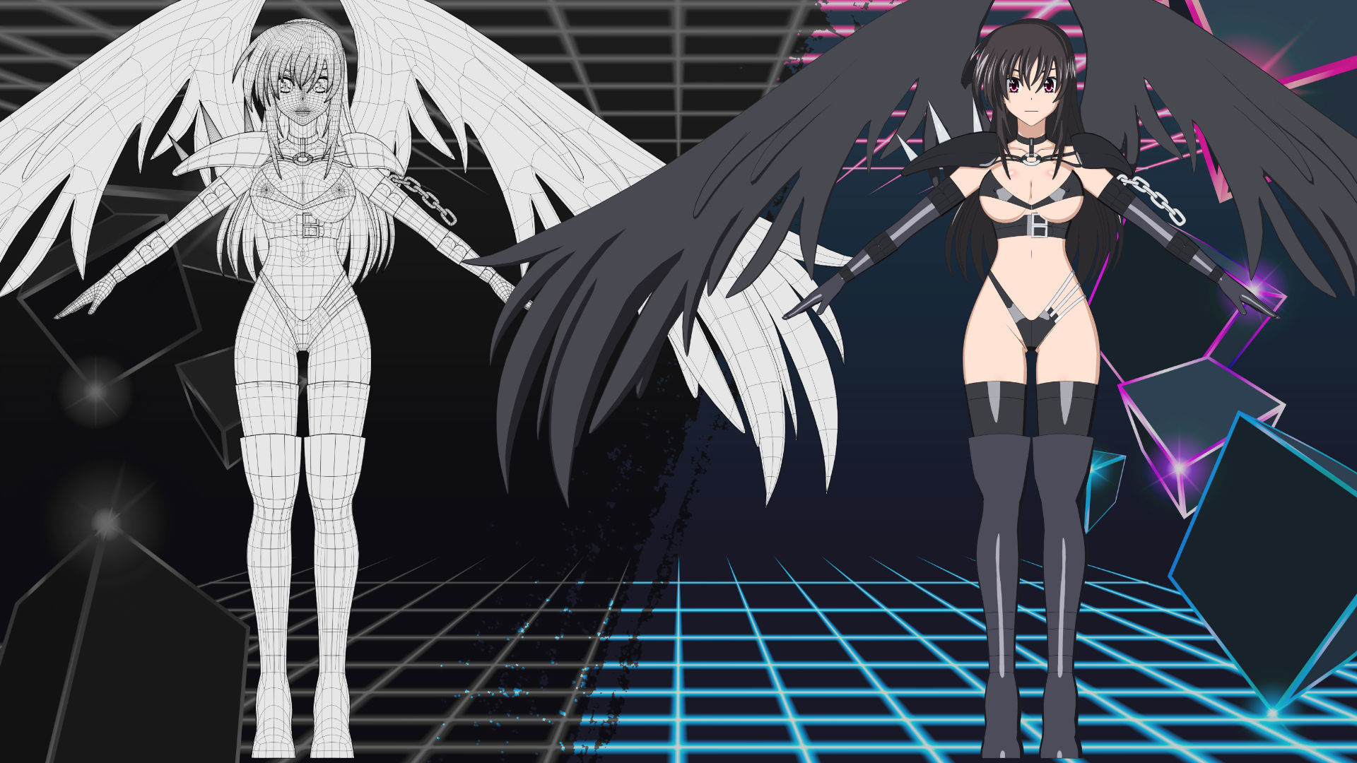 Raynare - High School DXD - 3D Model Blender 3D model_8