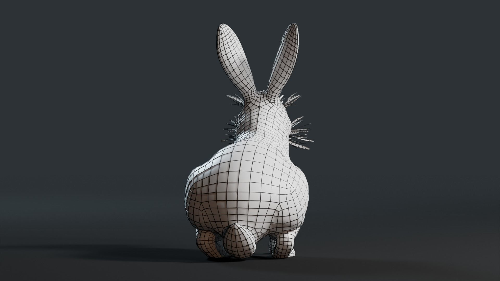 Reallistic Animated Rabbit Low-poly 3D model_44