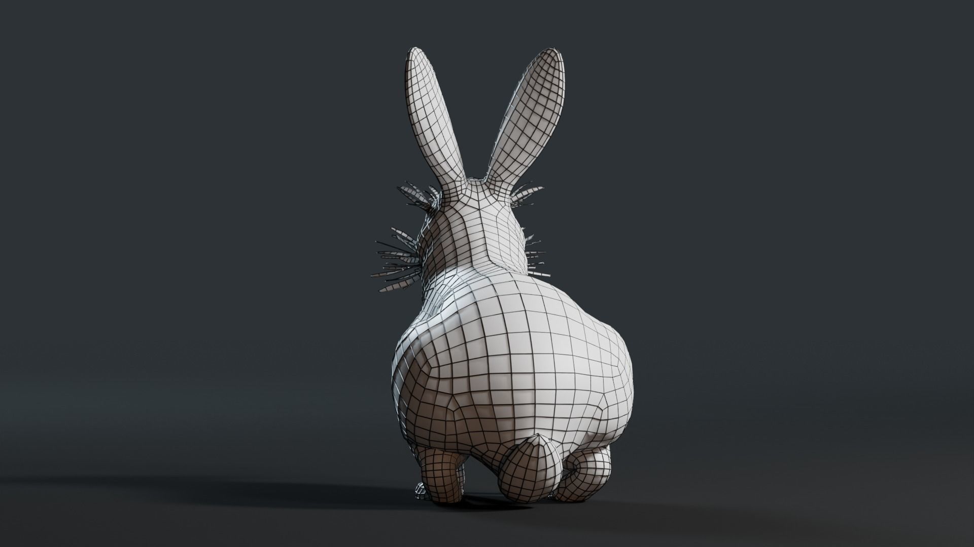 Reallistic Animated Rabbit Low-poly 3D model_45