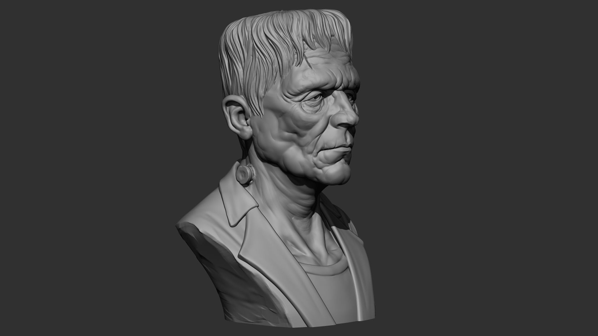 Frankenstein 3D print model 3D print model_4