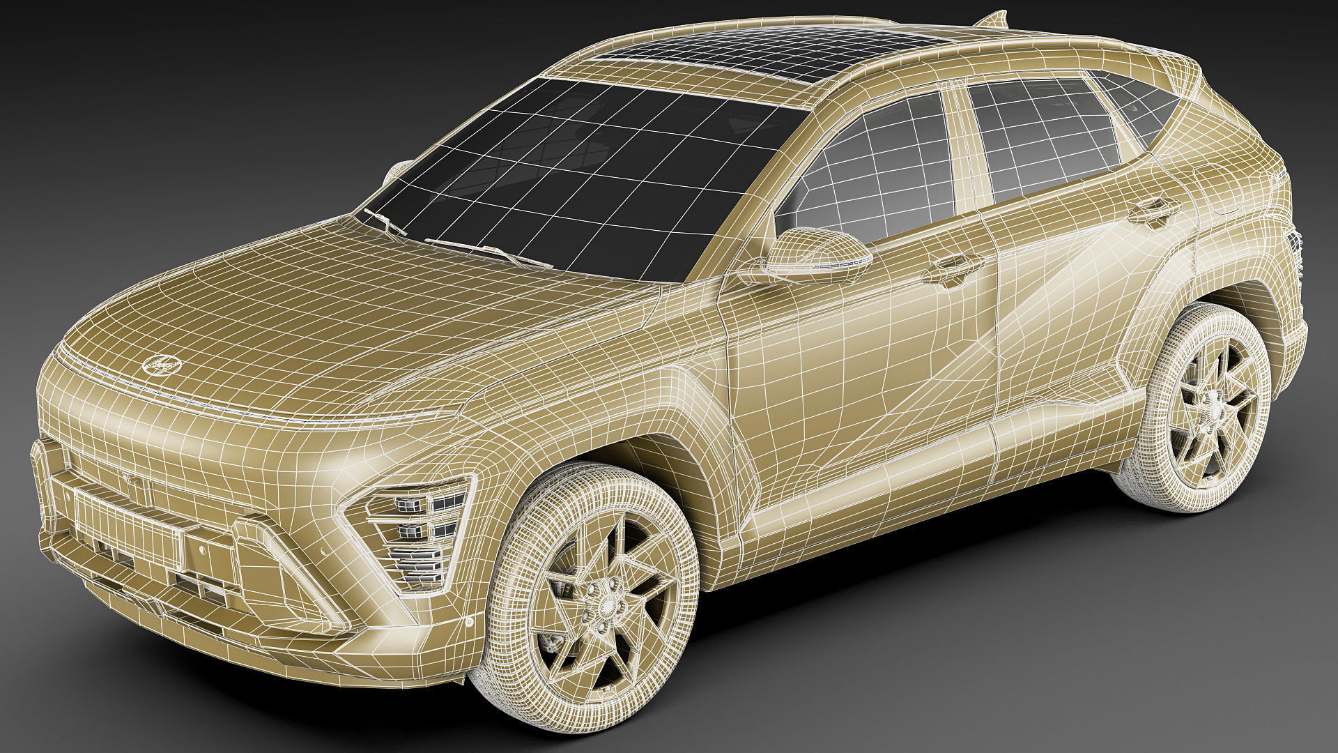 Hyundai Kona 2024 3D model_35