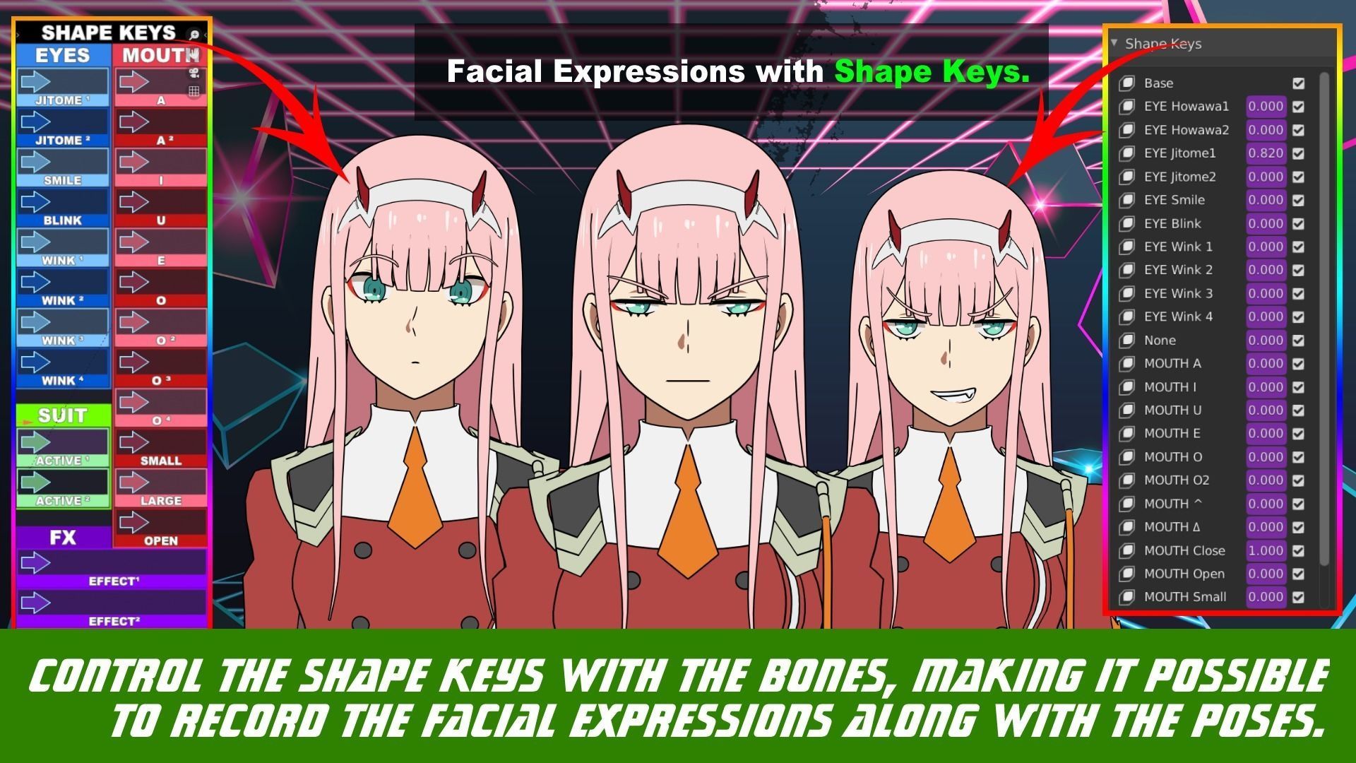 Pack Zero Two - Darling in the Franxx - Model 3D Blender 3D model_6