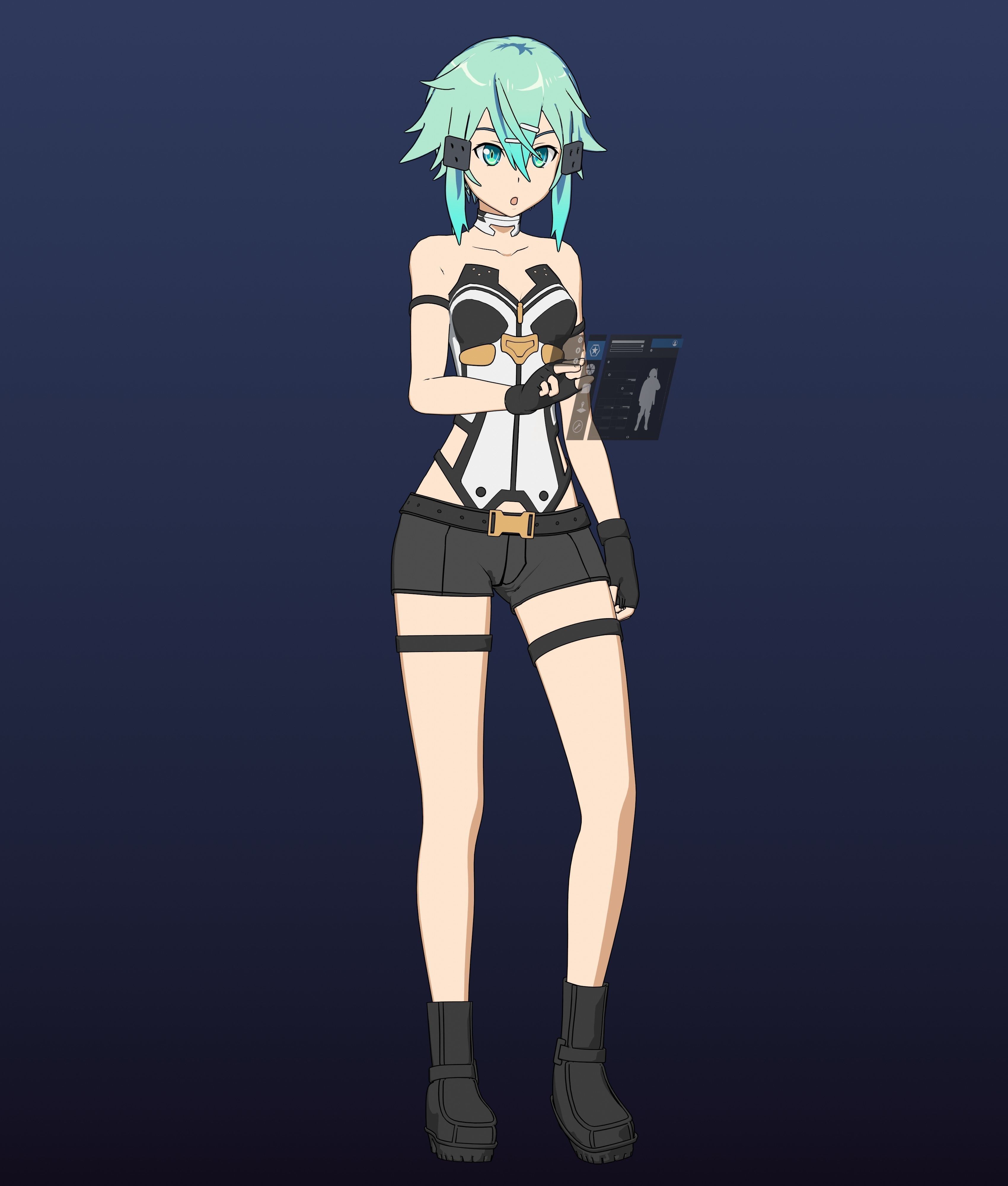 Sinon - SAO - Model 3D Blender 3D model_16