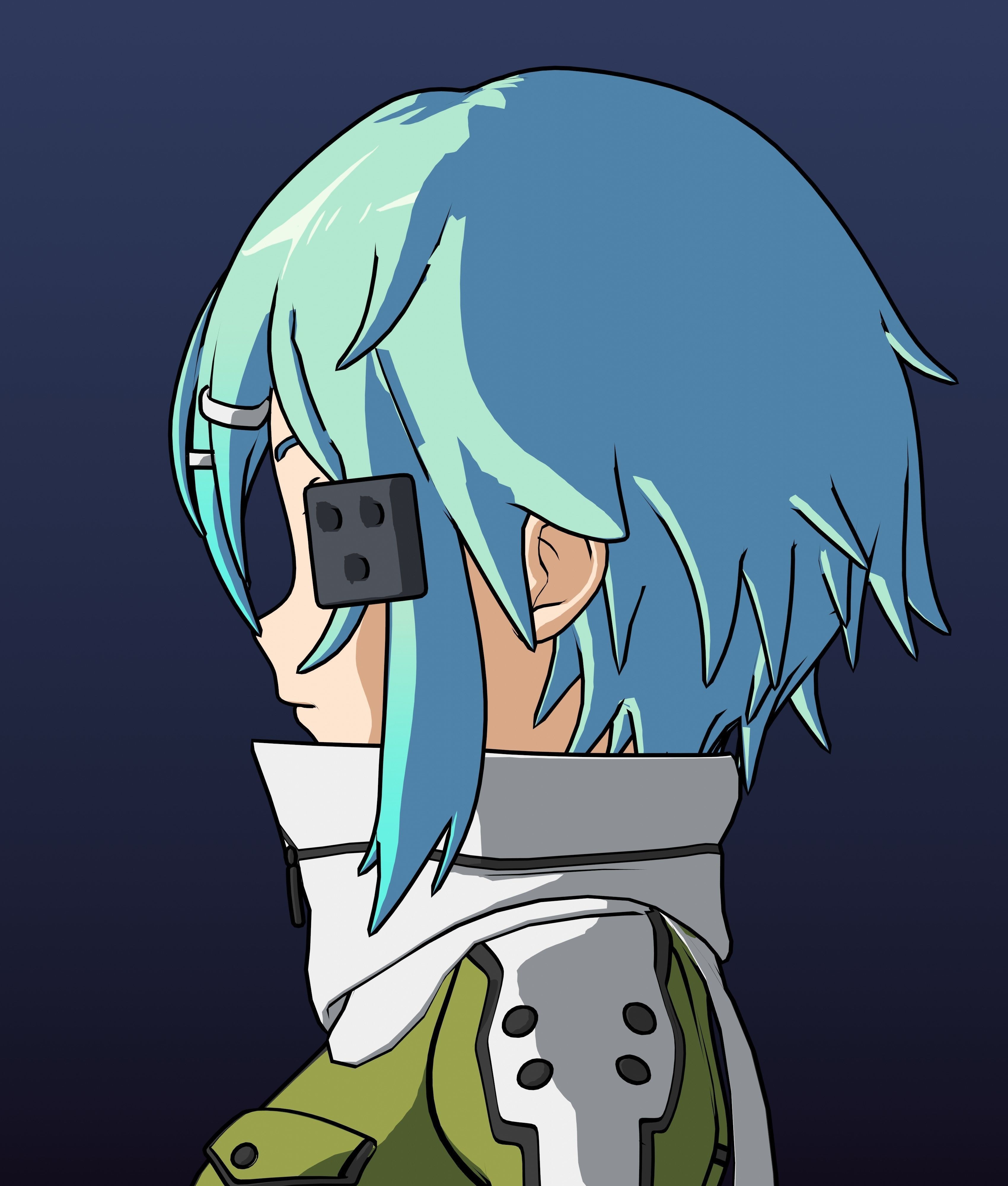 Sinon - SAO - Model 3D Blender 3D model_23