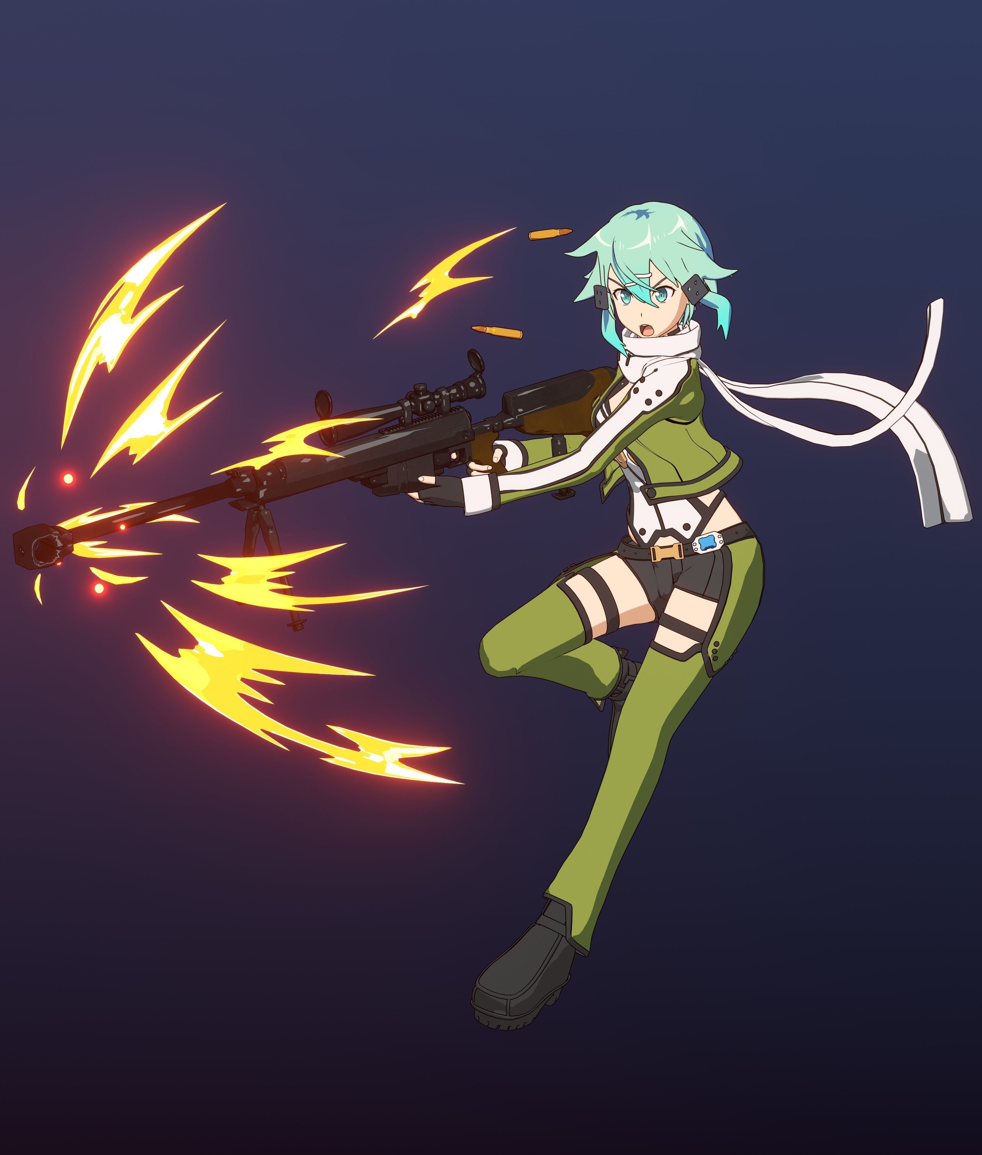 Sinon - SAO - Model 3D Blender 3D model_10
