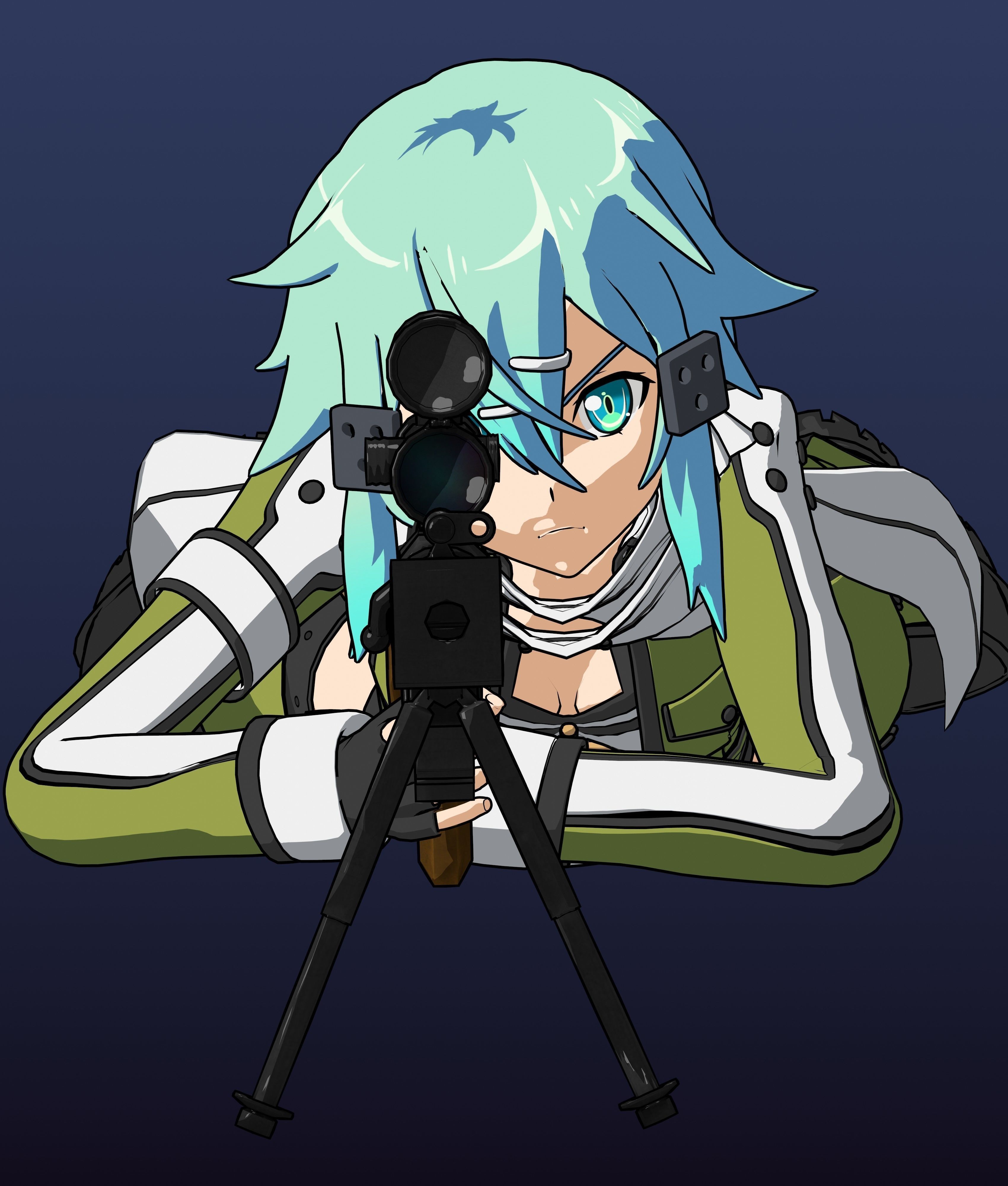Sinon - SAO - Model 3D Blender 3D model_15