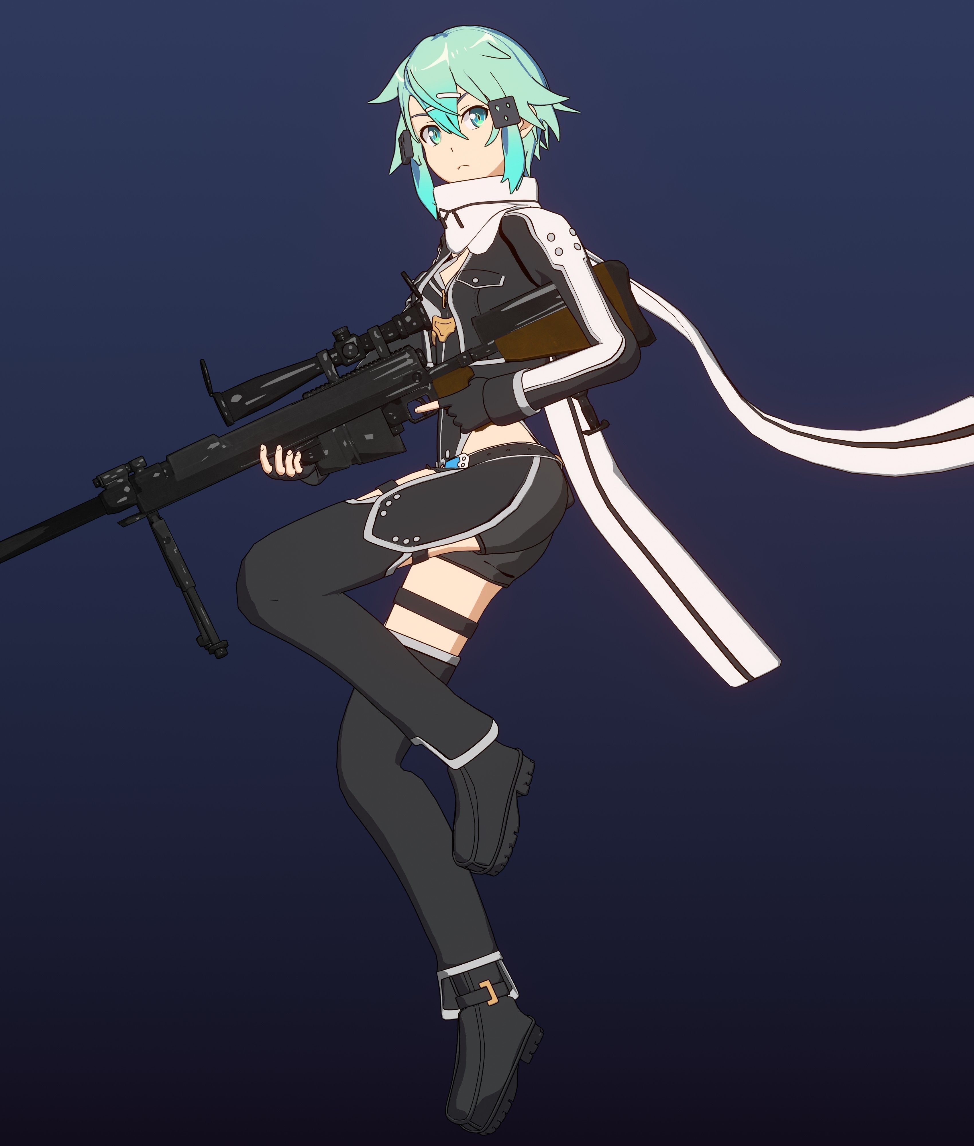 Sinon - SAO - Model 3D Blender 3D model_25