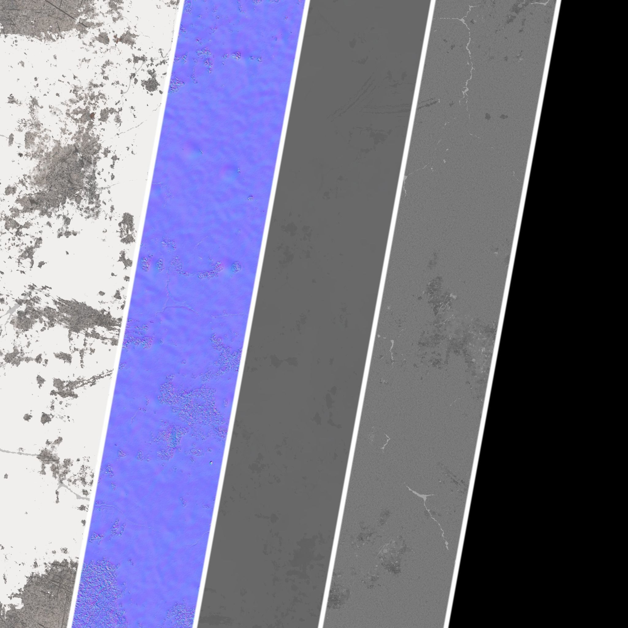 Plaster Materials 29- Painted Wall By Bricks sbsar Pbr seamless Texture_6