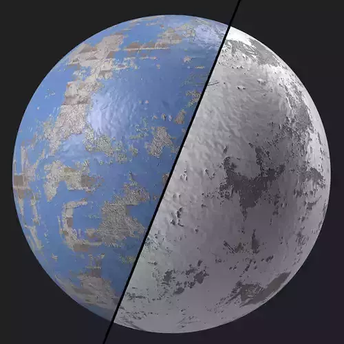 Plaster Materials 29- Painted Wall By Bricks sbsar Pbr seamless Texture