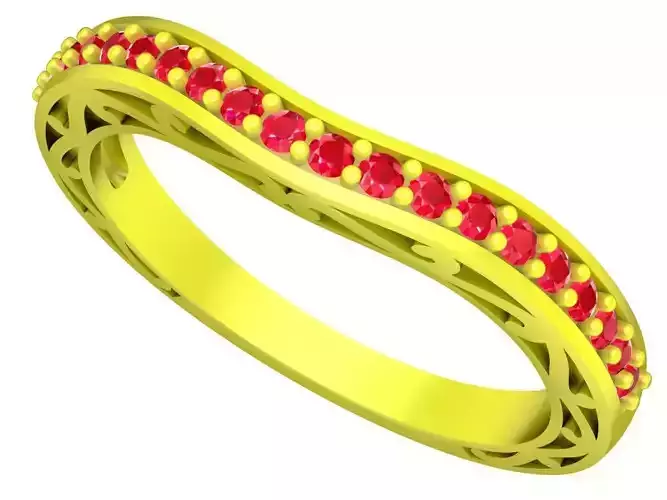 5227 Simple diamond ring for Pretty Girls 