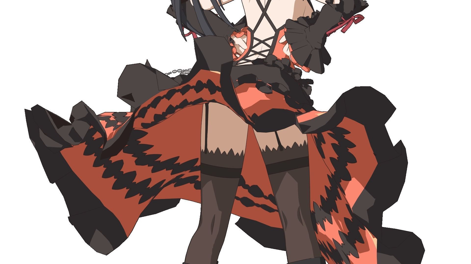 Kurumi Tokisaki - Date a Live - 3D Model Blender Low-poly 3D model_10