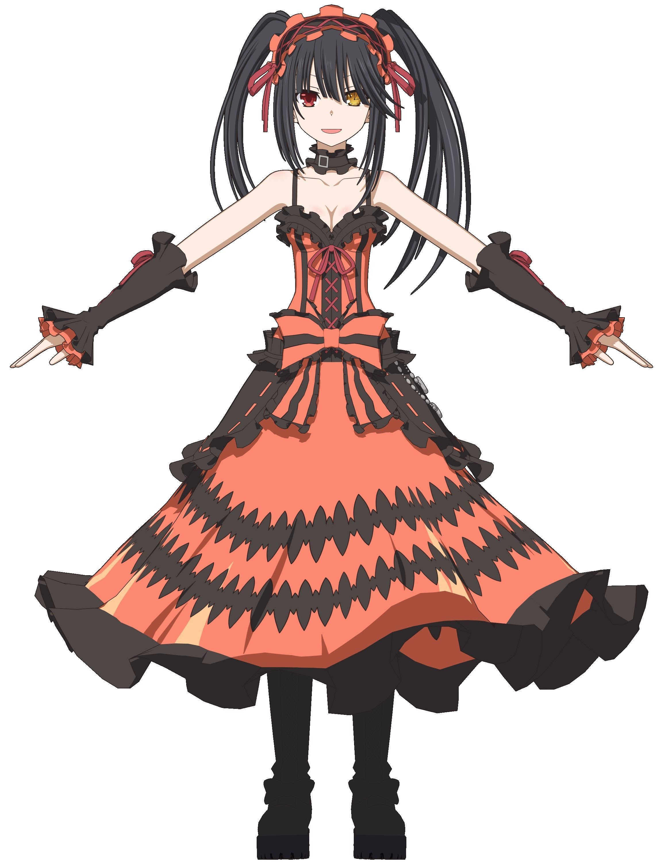 Kurumi Tokisaki - Date a Live - 3D Model Blender Low-poly 3D model_2