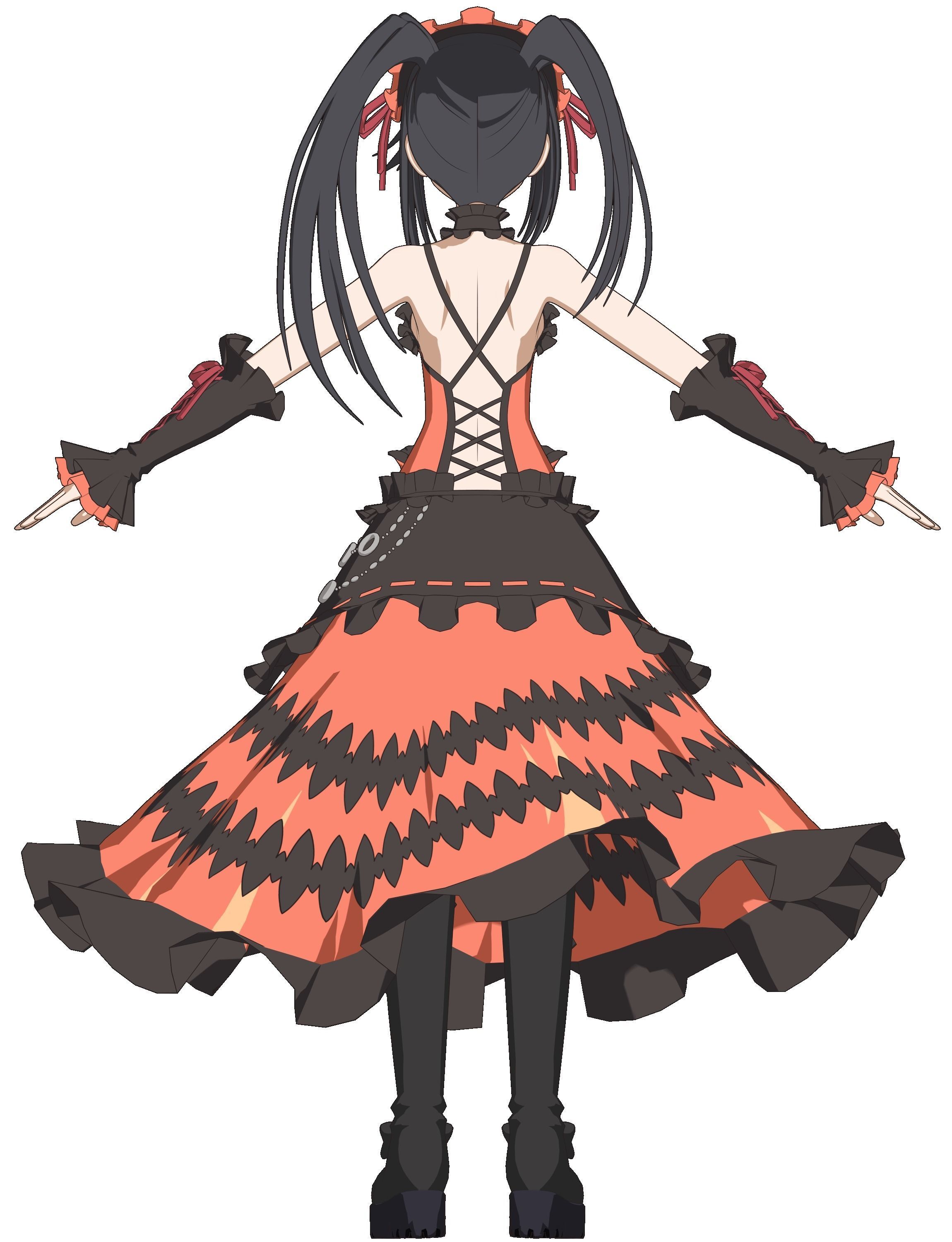 Kurumi Tokisaki - Date a Live - 3D Model Blender Low-poly 3D model_4