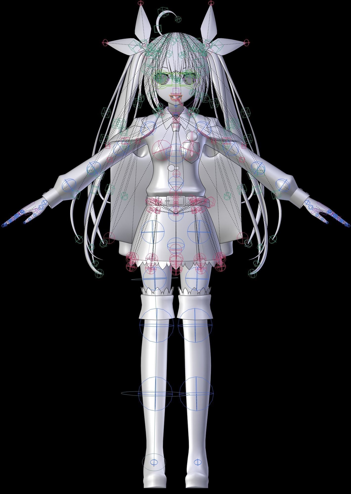 Kotori Itsuka - Date a Live - 3D Model Blender Low-poly 3D model_17