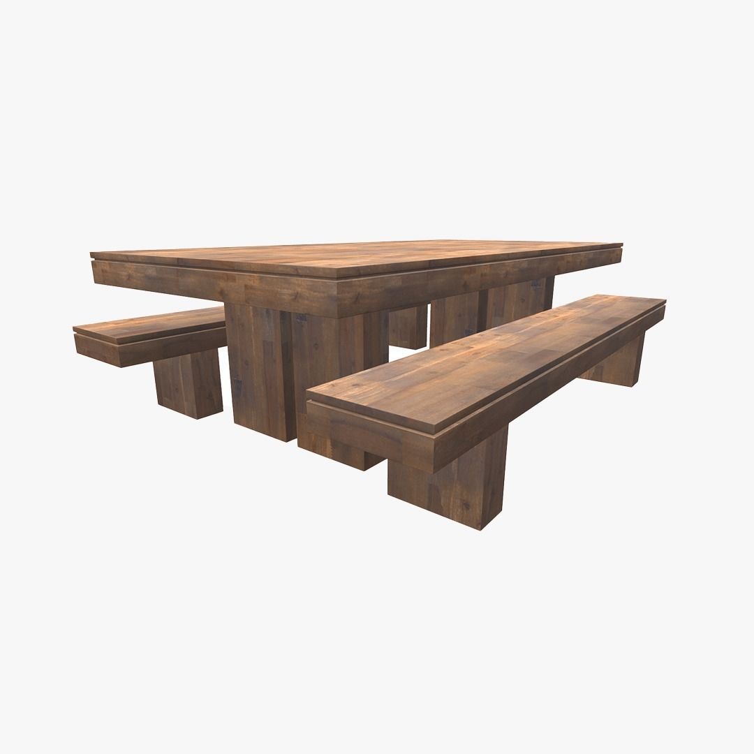 Contemporary Dinning Table 3D model_2