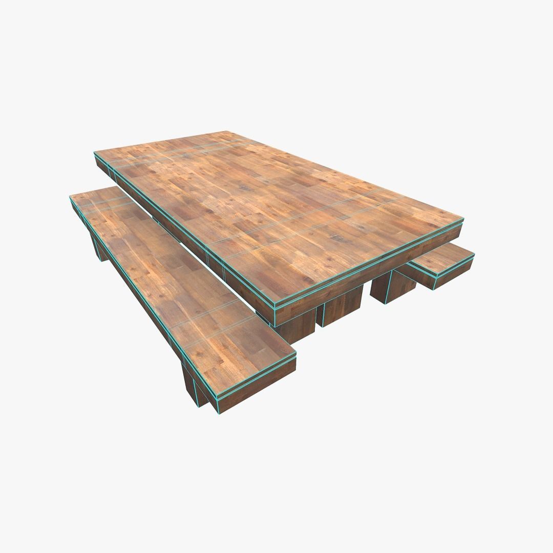 Contemporary Dinning Table 3D model_6