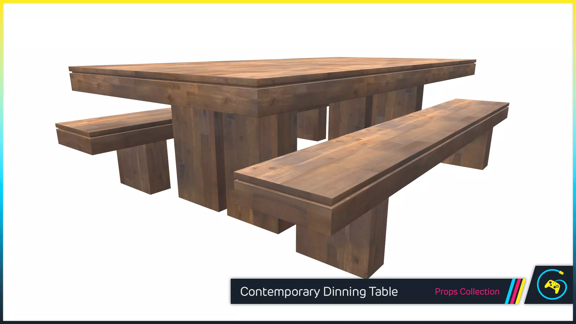 Contemporary Dinning Table 3D model_0