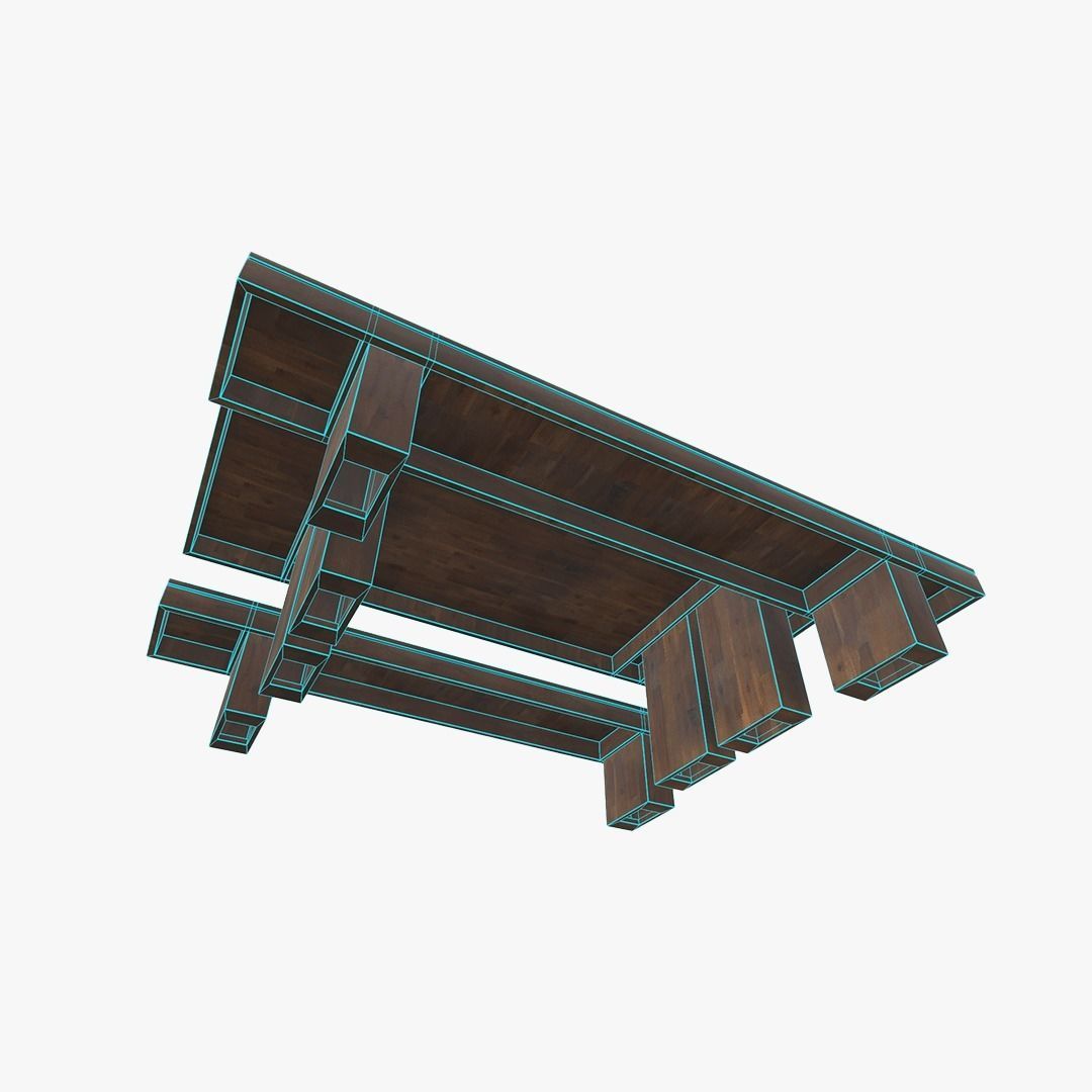 Contemporary Dinning Table 3D model_8