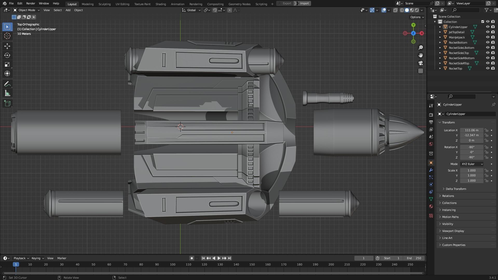 Bo-Katan Full Armor with Jetpack and Pistol for Cosplay 3D Model Collection_23