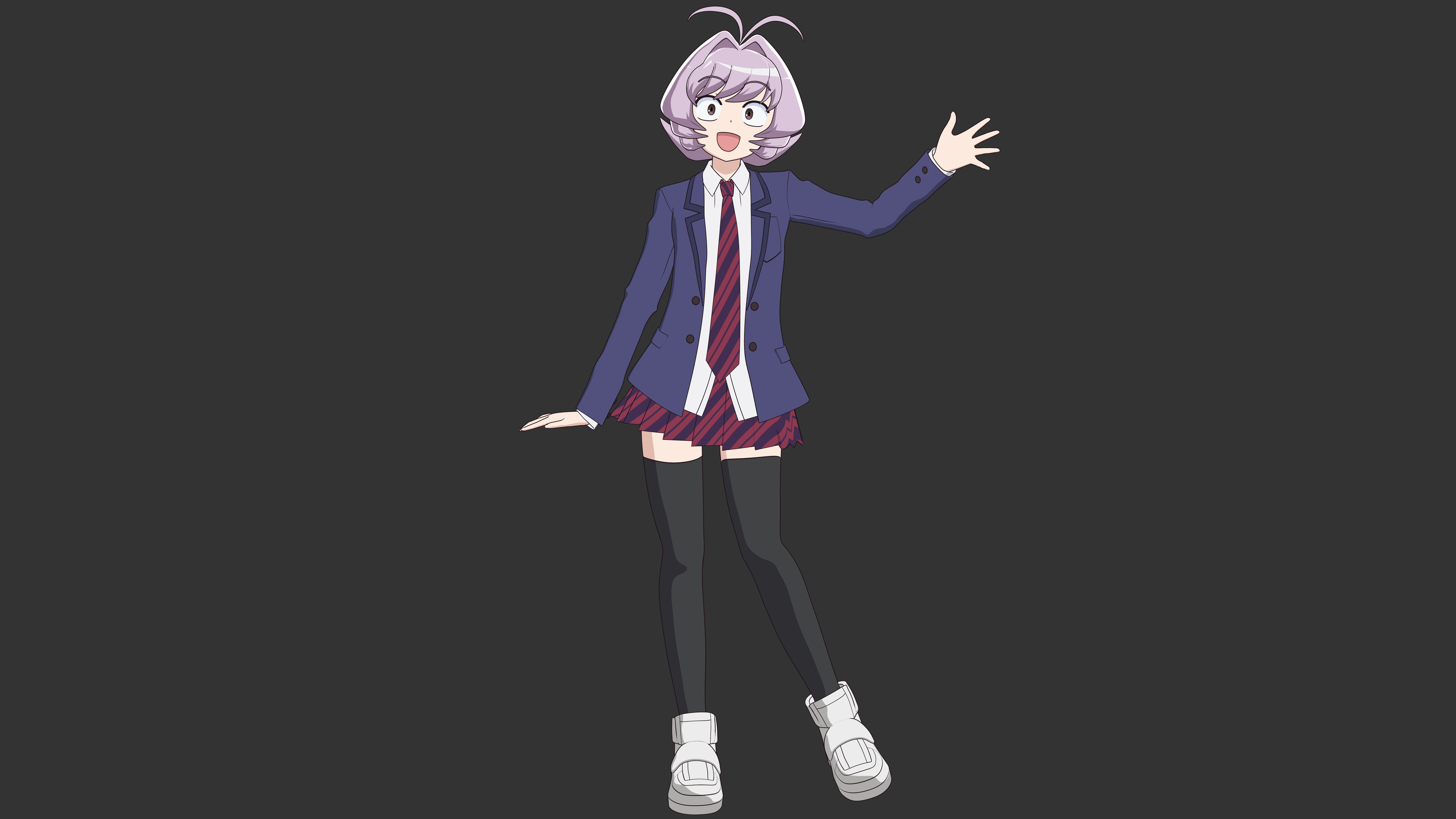Najimi Osana - Komi Cant Communicate - 3D Model Blender Low-poly 3D model_6