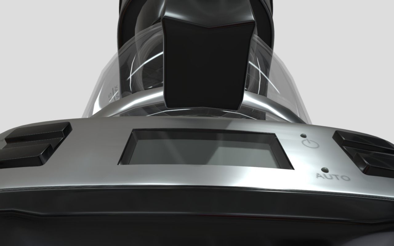 Coffee Machine Low-poly 3D model_5