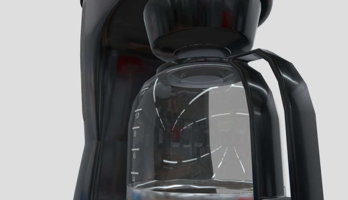 Coffee Machine Low-poly 3D model_3