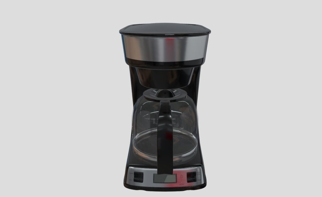 Coffee Machine Low-poly 3D model_1