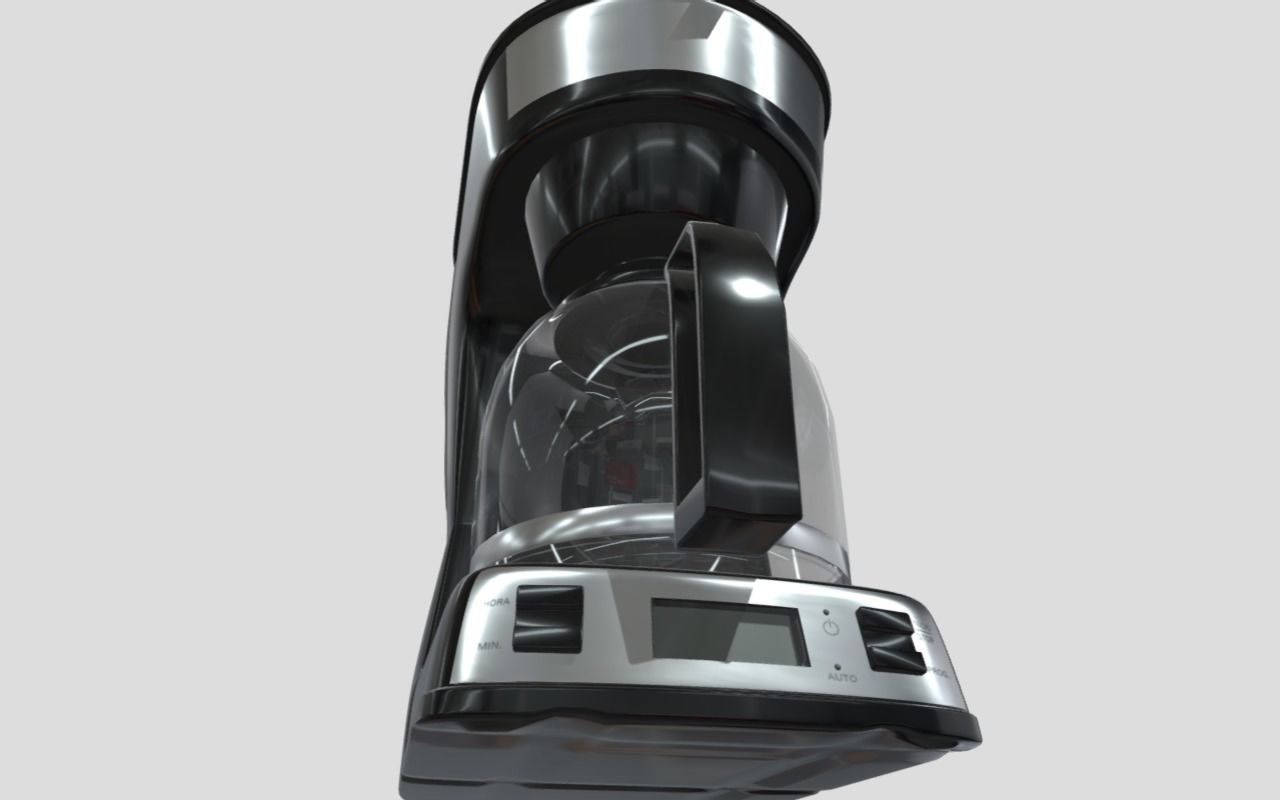 Coffee Machine Low-poly 3D model_4